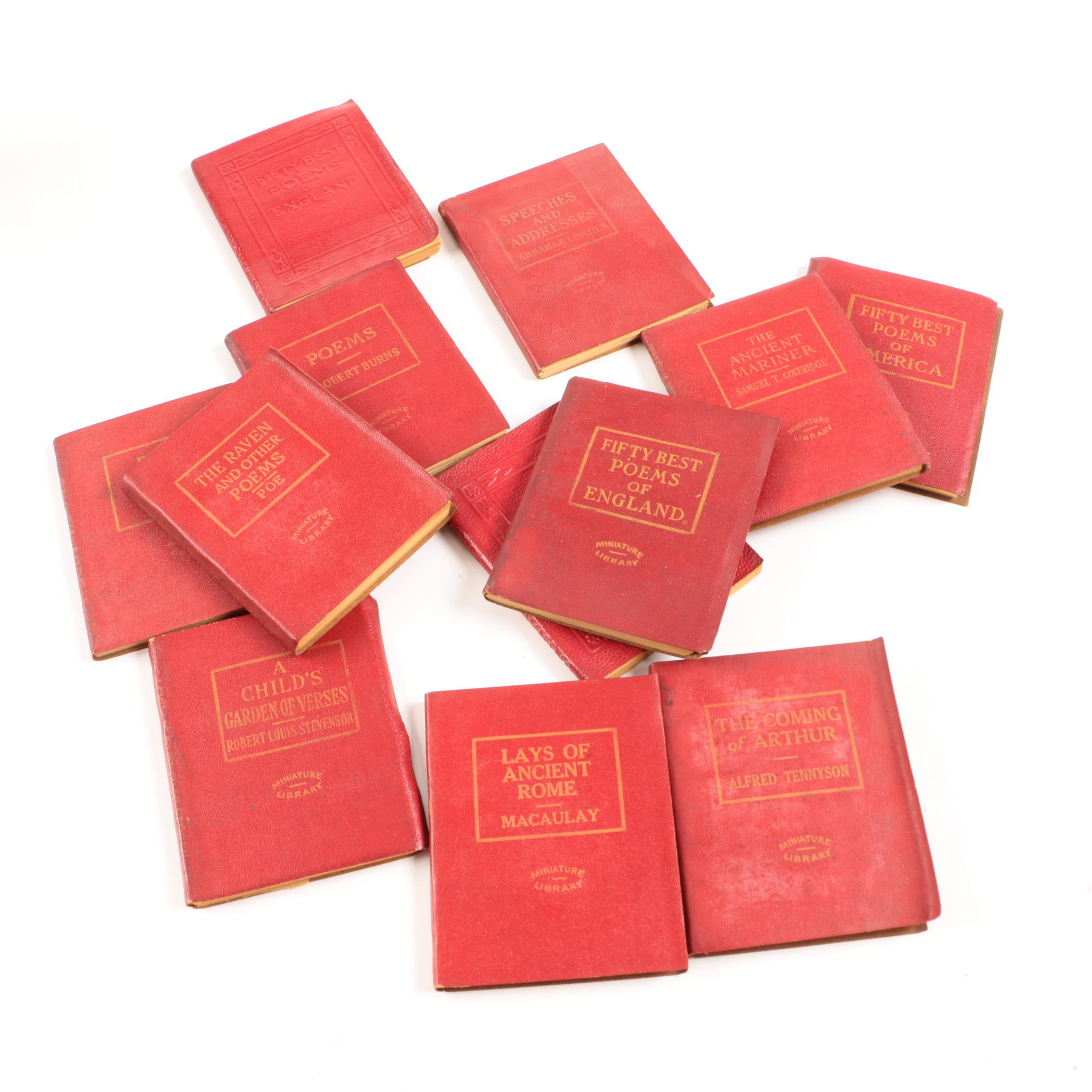 Collection of "Student's Handy Shakespeare" and Miniature Library Books