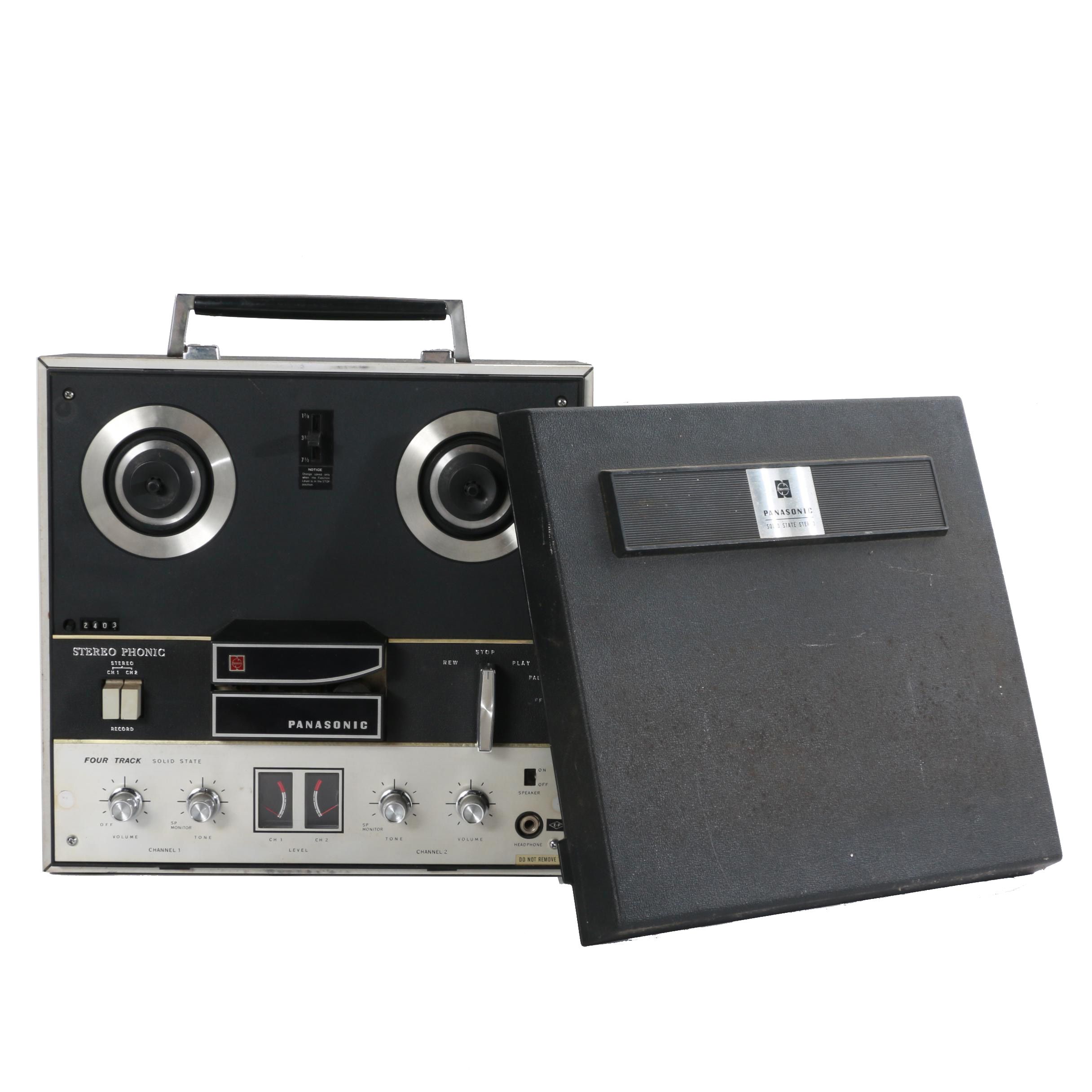 Vintage Panasonic Stereo Phonic Four Track Tape Recorder