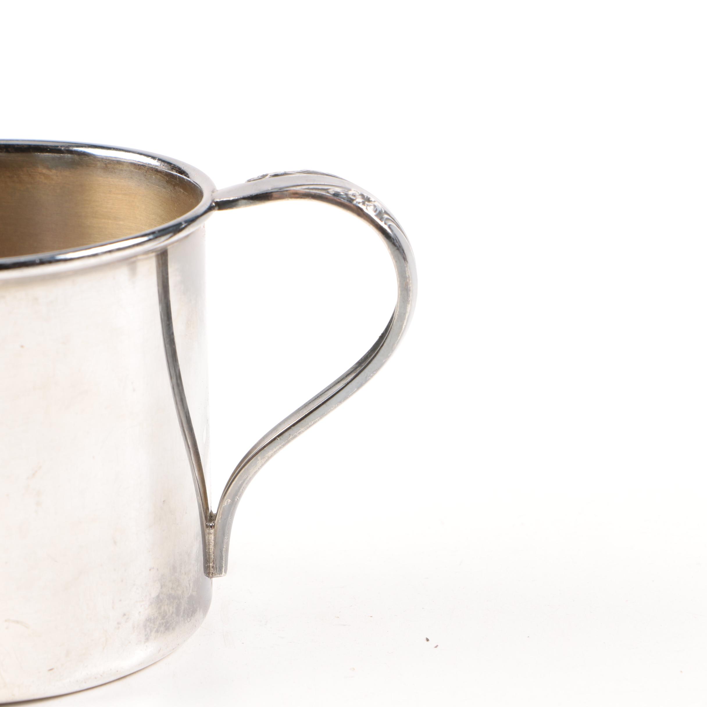 Silver Plate Baby Cup, Flatware, and Utensils Featuring Holmes & Edwards
