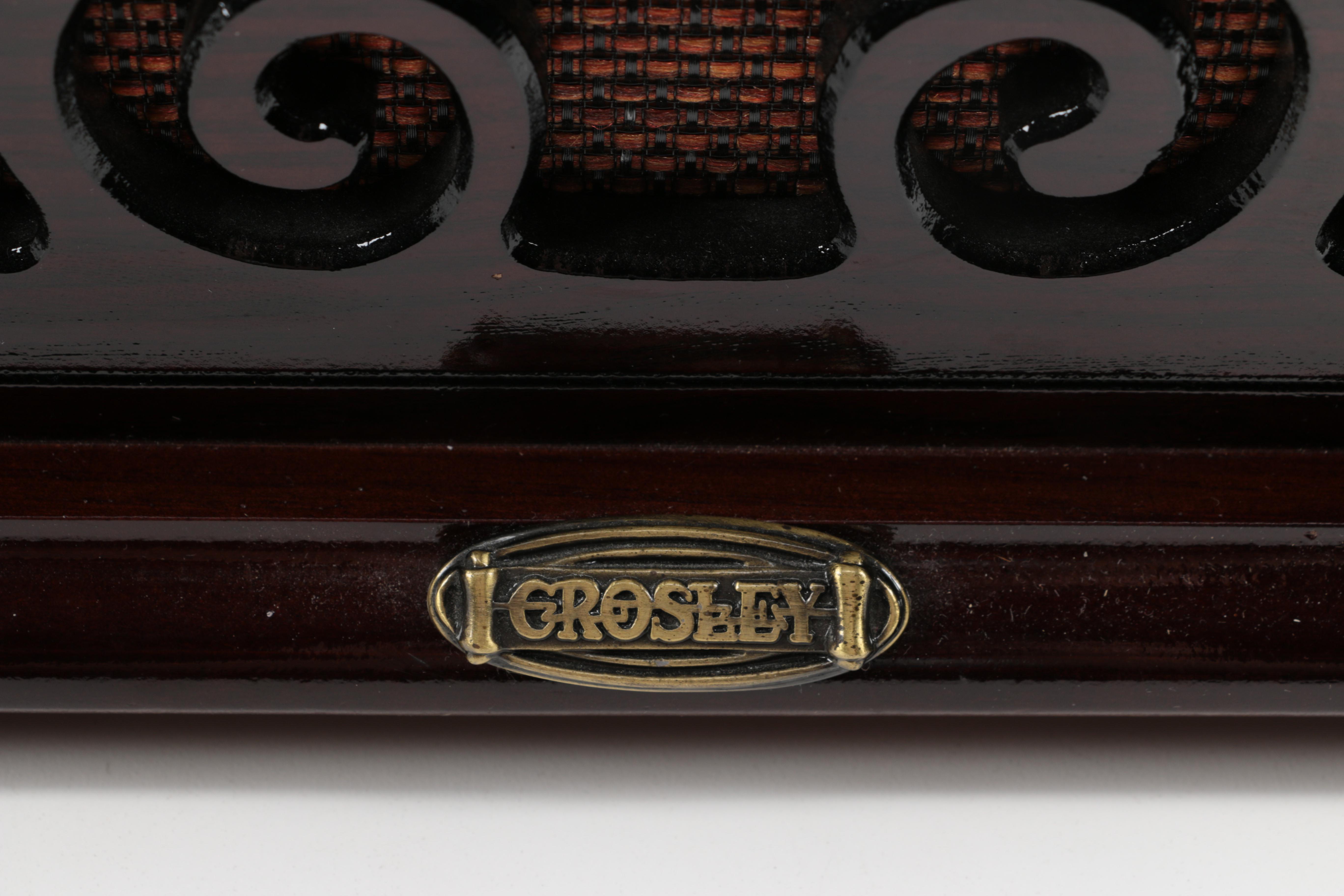 Crosley Record Player and Vintage Folk, Pop, and Soundtrack LPs