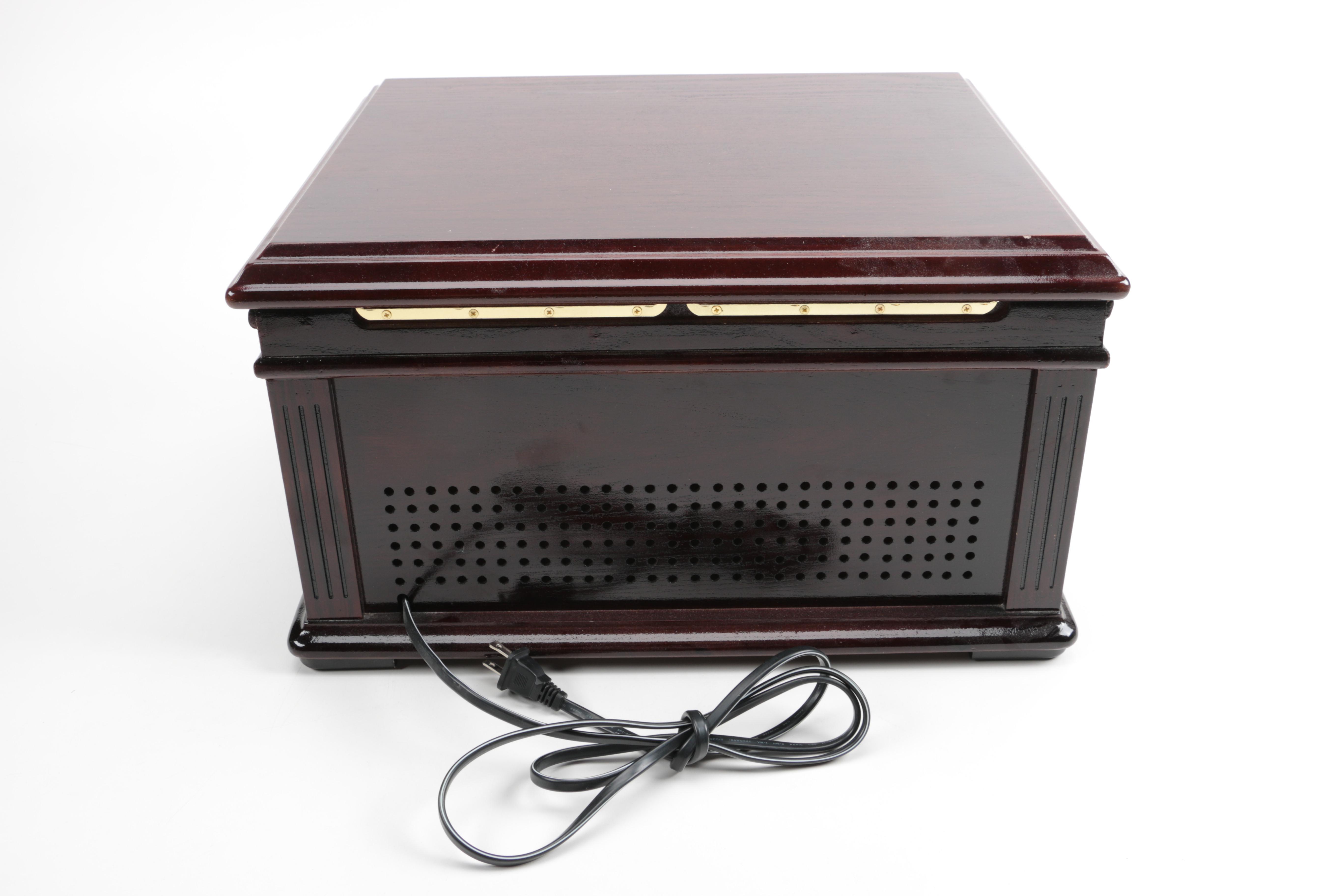 Crosley Record Player and Vintage Folk, Pop, and Soundtrack LPs