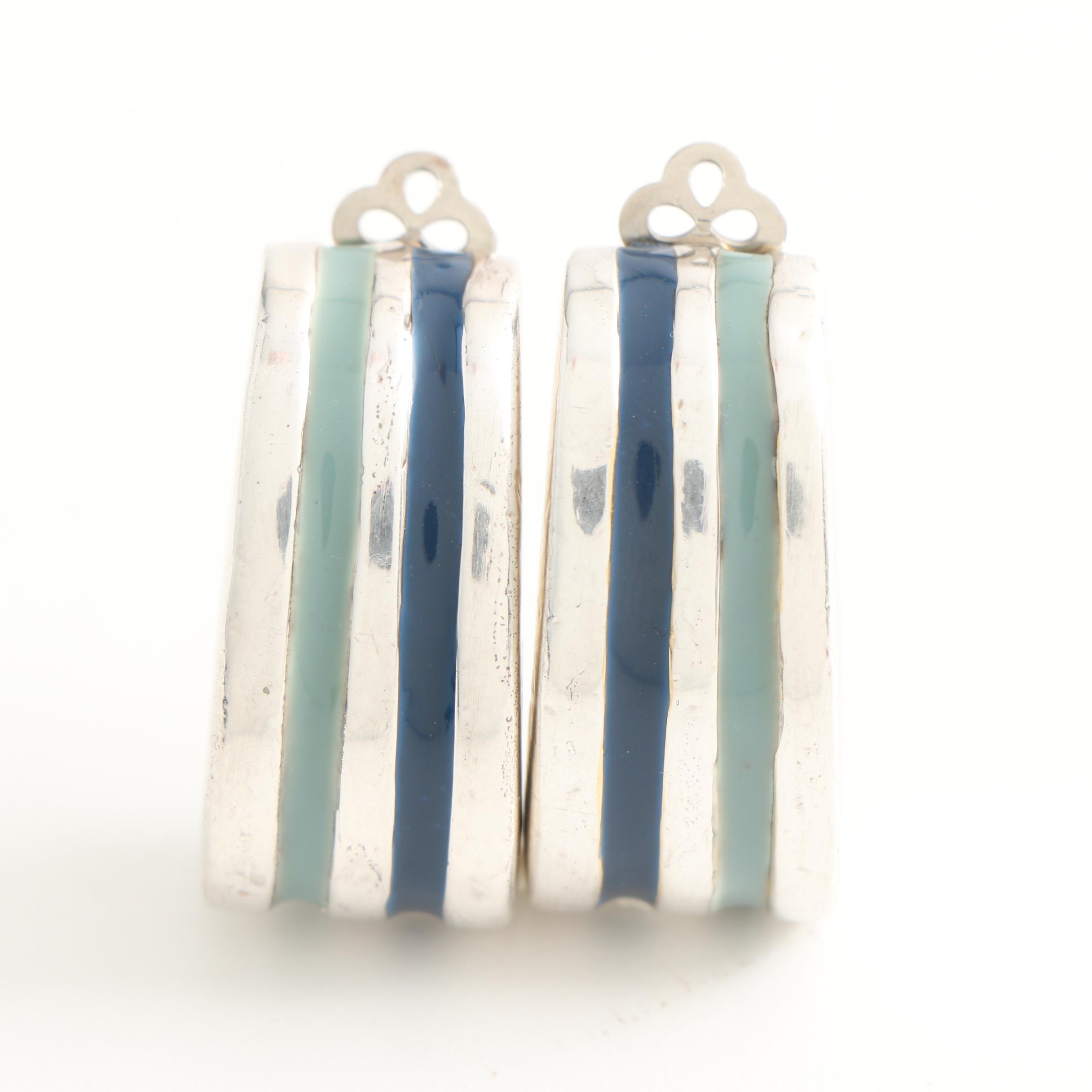 Simon Sebbeg Sterling Silver Clip Back Earrings