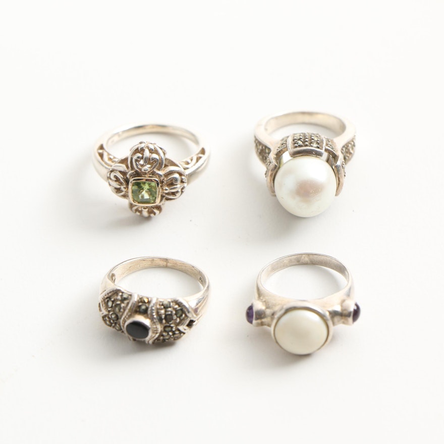 Selection of Sterling Silver Rings