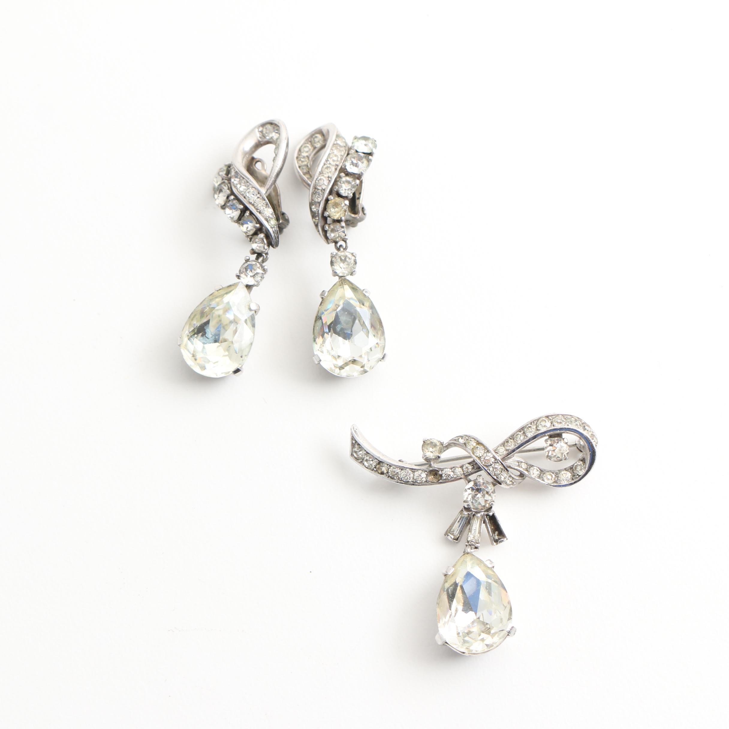 Vintage Sterling Silver Demi Parure