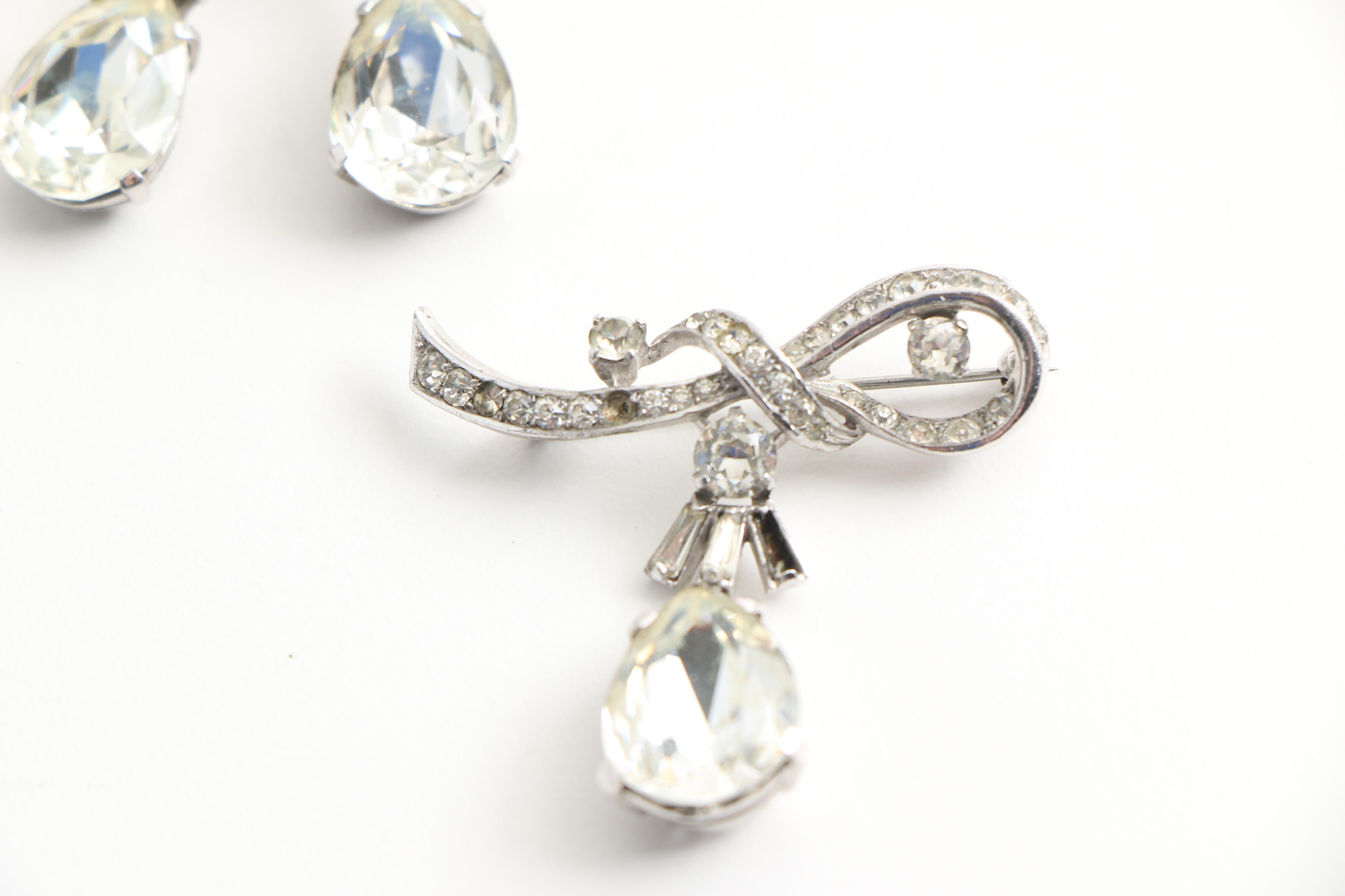 Vintage Sterling Silver Demi Parure