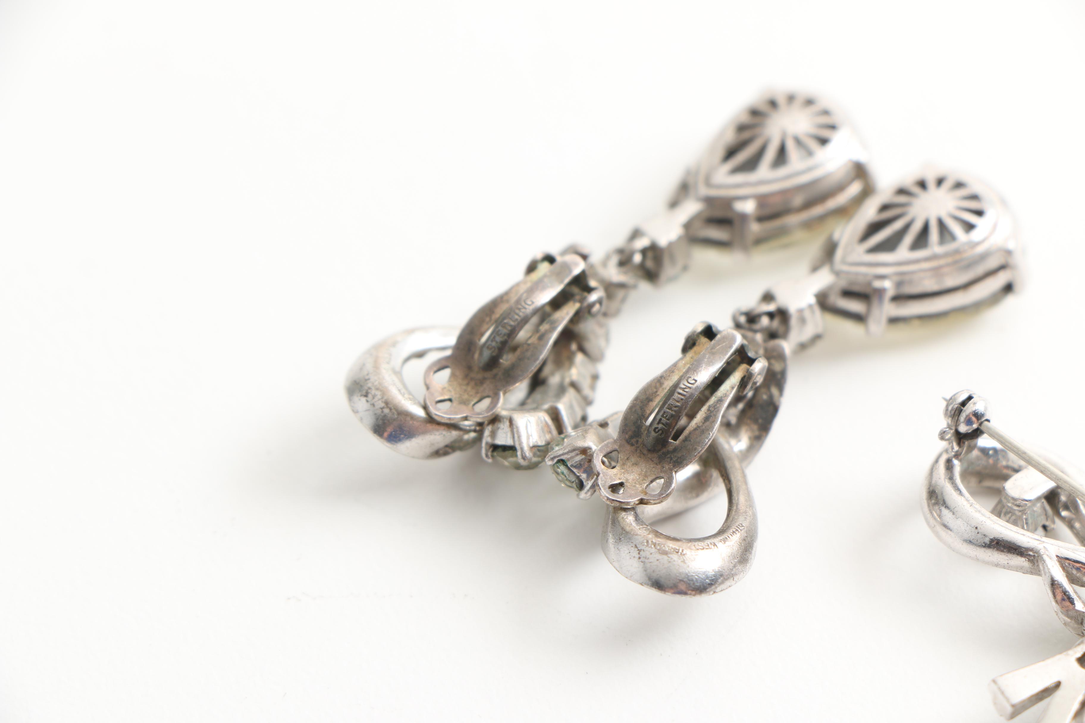 Vintage Sterling Silver Demi Parure