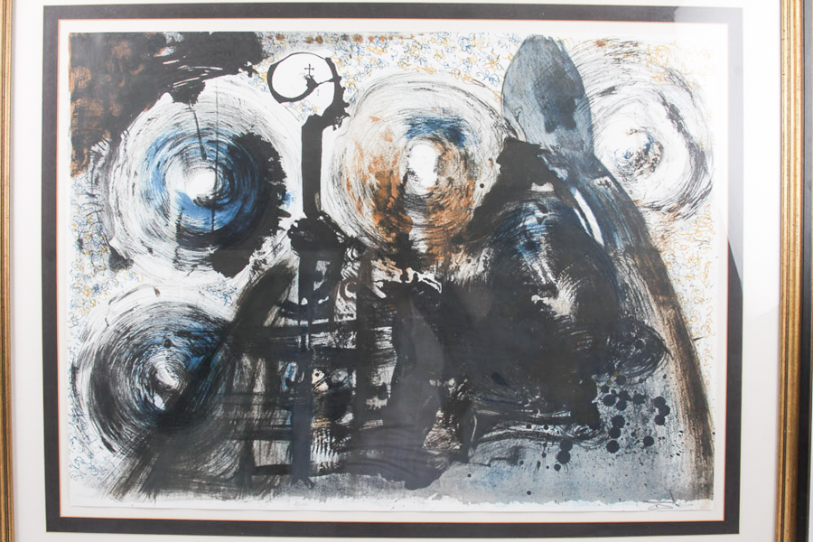 Salvador Dalí Lithograph "Black Mass" Arranged for Publication by Peter Moore