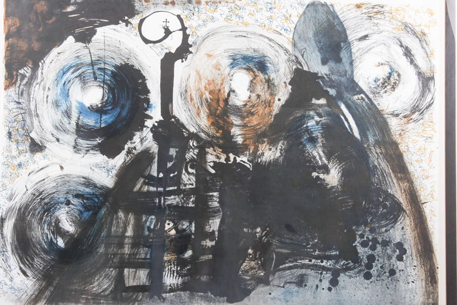 Salvador Dalí Lithograph "Black Mass" Arranged for Publication by Peter Moore