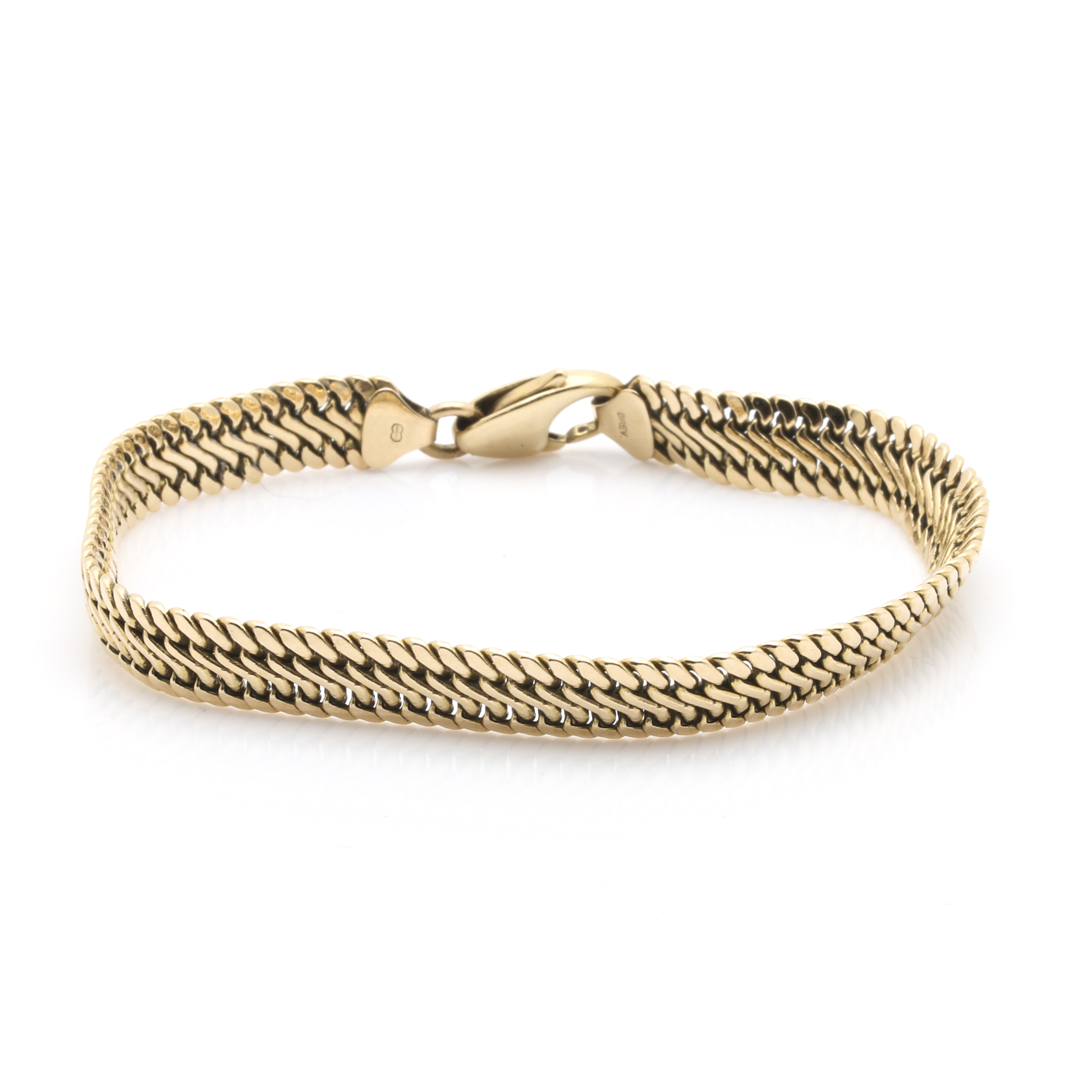 14K Yellow Gold Snake Chain Bracelet