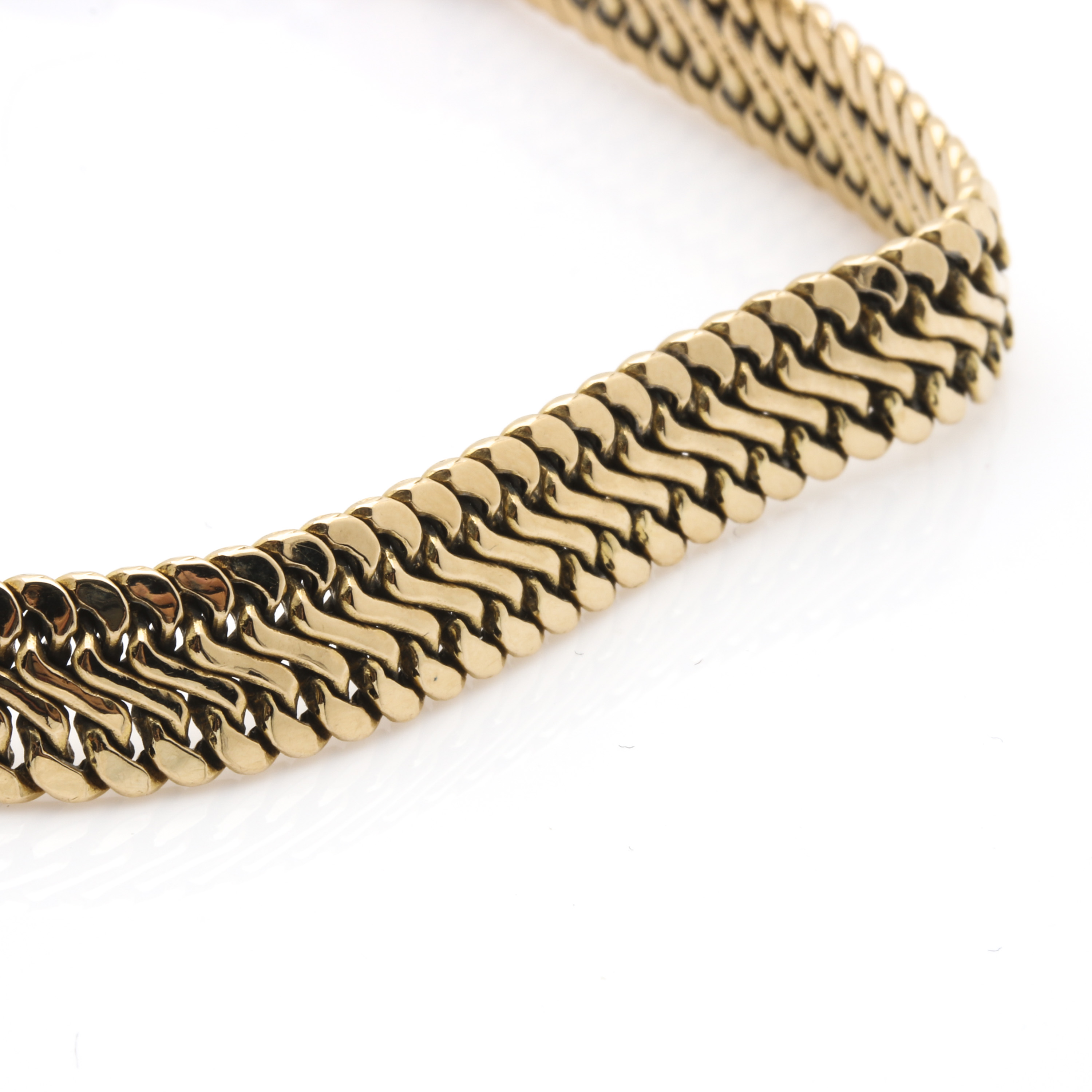 14K Yellow Gold Snake Chain Bracelet