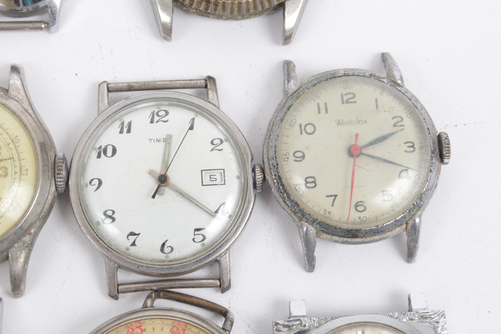 Vintage Watch Faces Featuring Bulova and Gruen