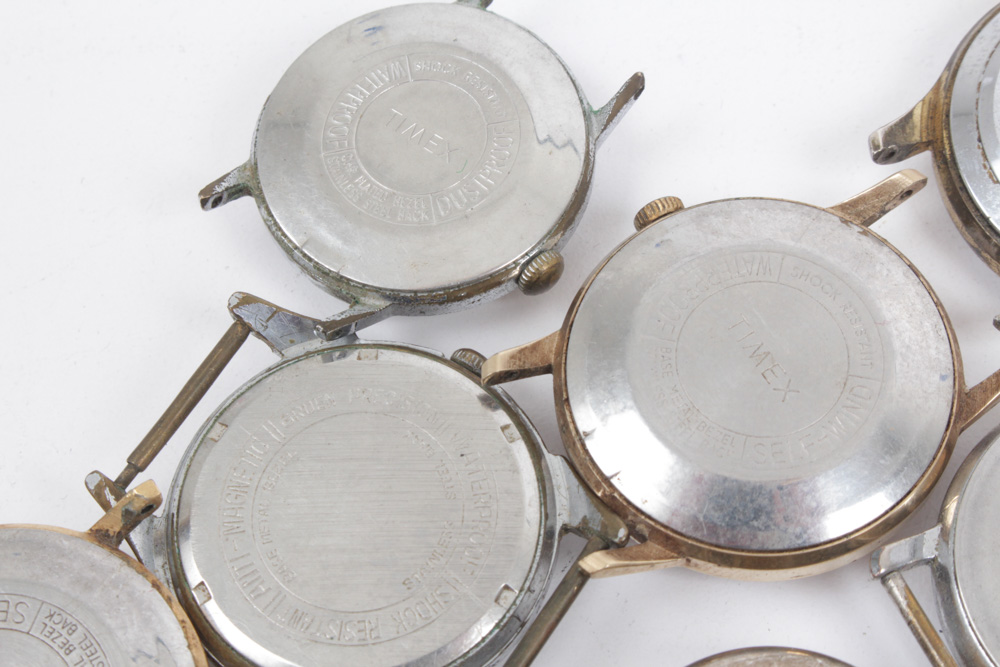 Vintage Watch Faces Featuring Bulova and Gruen