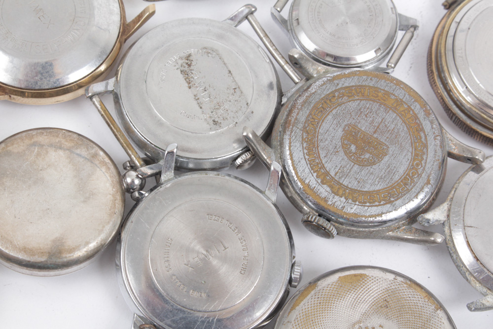 Vintage Watch Faces Featuring Bulova and Gruen