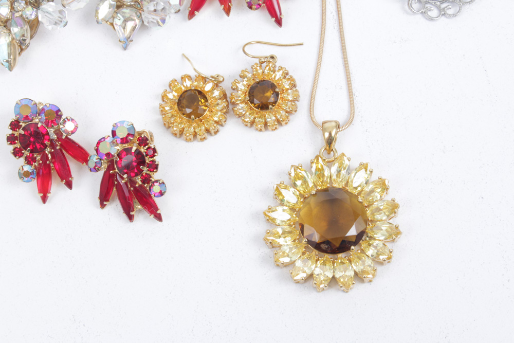 Vintage Rhinestone Jewelry Selection