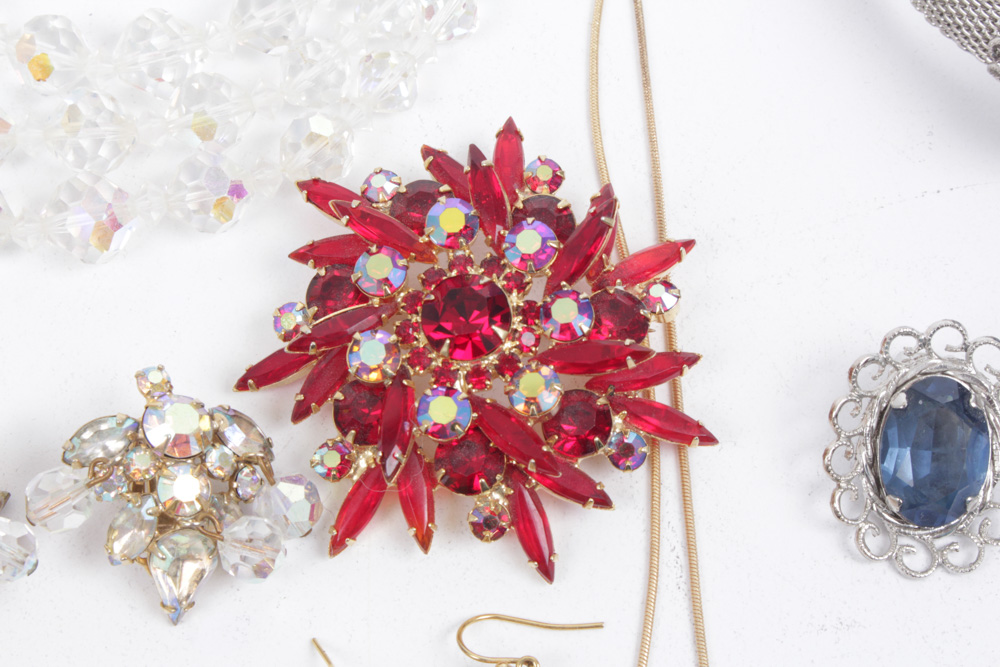 Vintage Rhinestone Jewelry Selection
