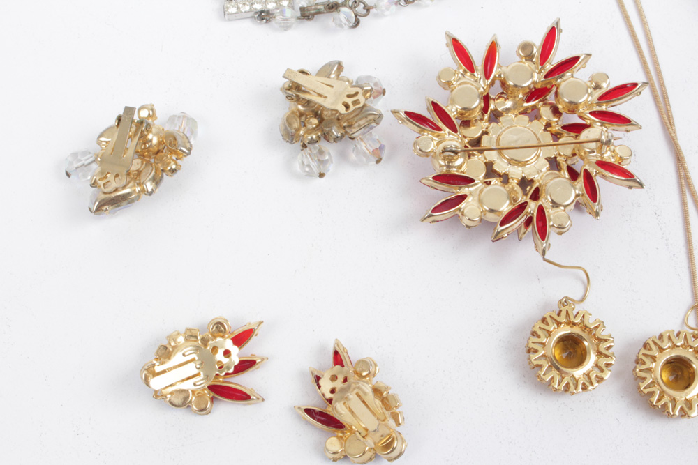 Vintage Rhinestone Jewelry Selection
