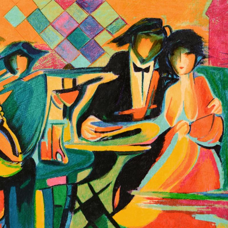 Philip Maxwell Limited Edition Serigraph "The Jazz Club"