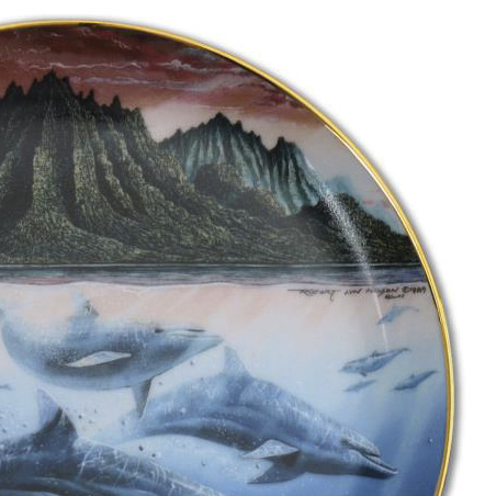 Robert Lyn Nelson Limited Edition Collectible Plate "Hawaiian Muses"
