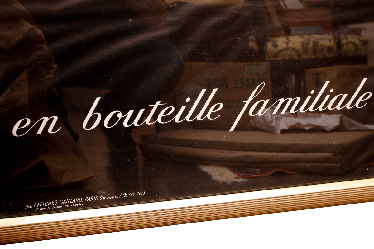 Circa 1960s French Meuse Pils Beer Poster After Bernard Villemot