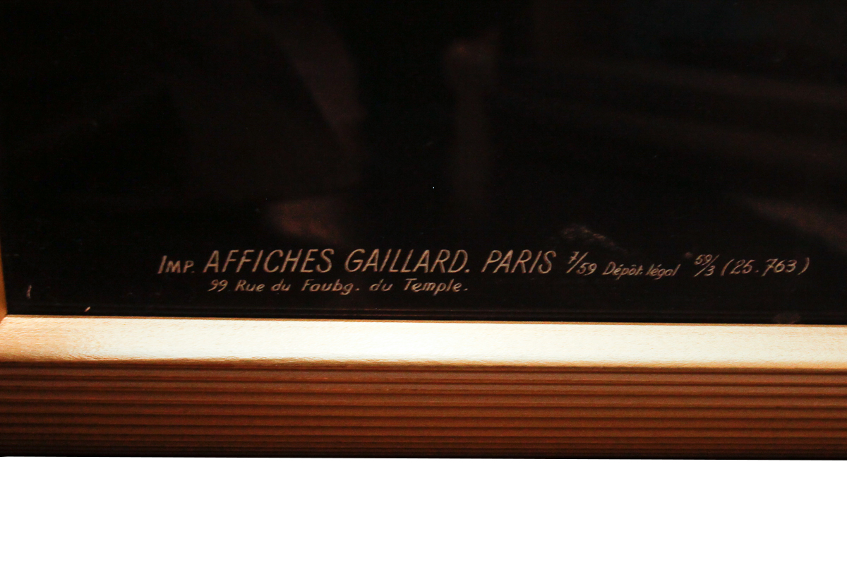 Circa 1960s French Meuse Pils Beer Poster After Bernard Villemot