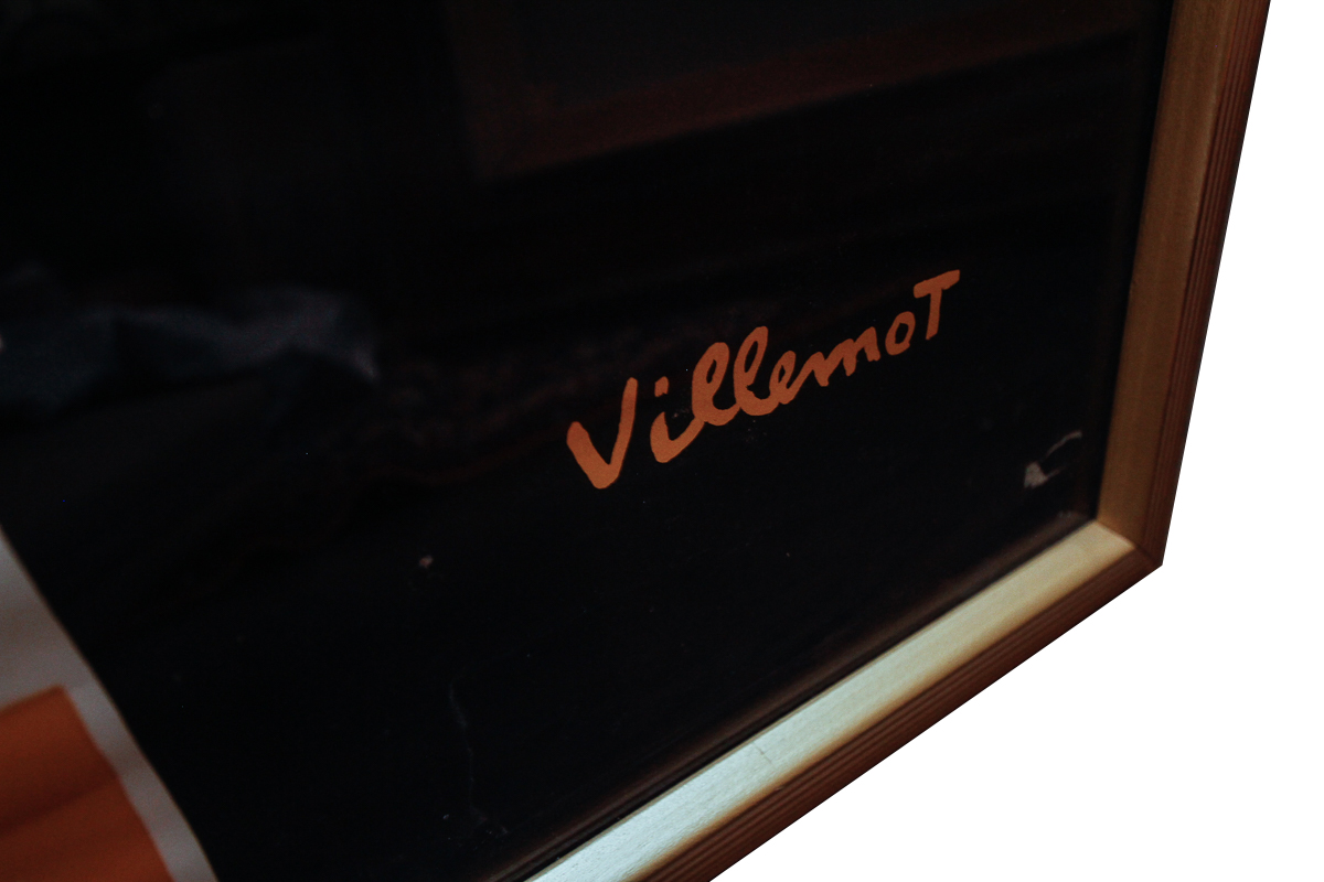 Circa 1960s French Meuse Pils Beer Poster After Bernard Villemot