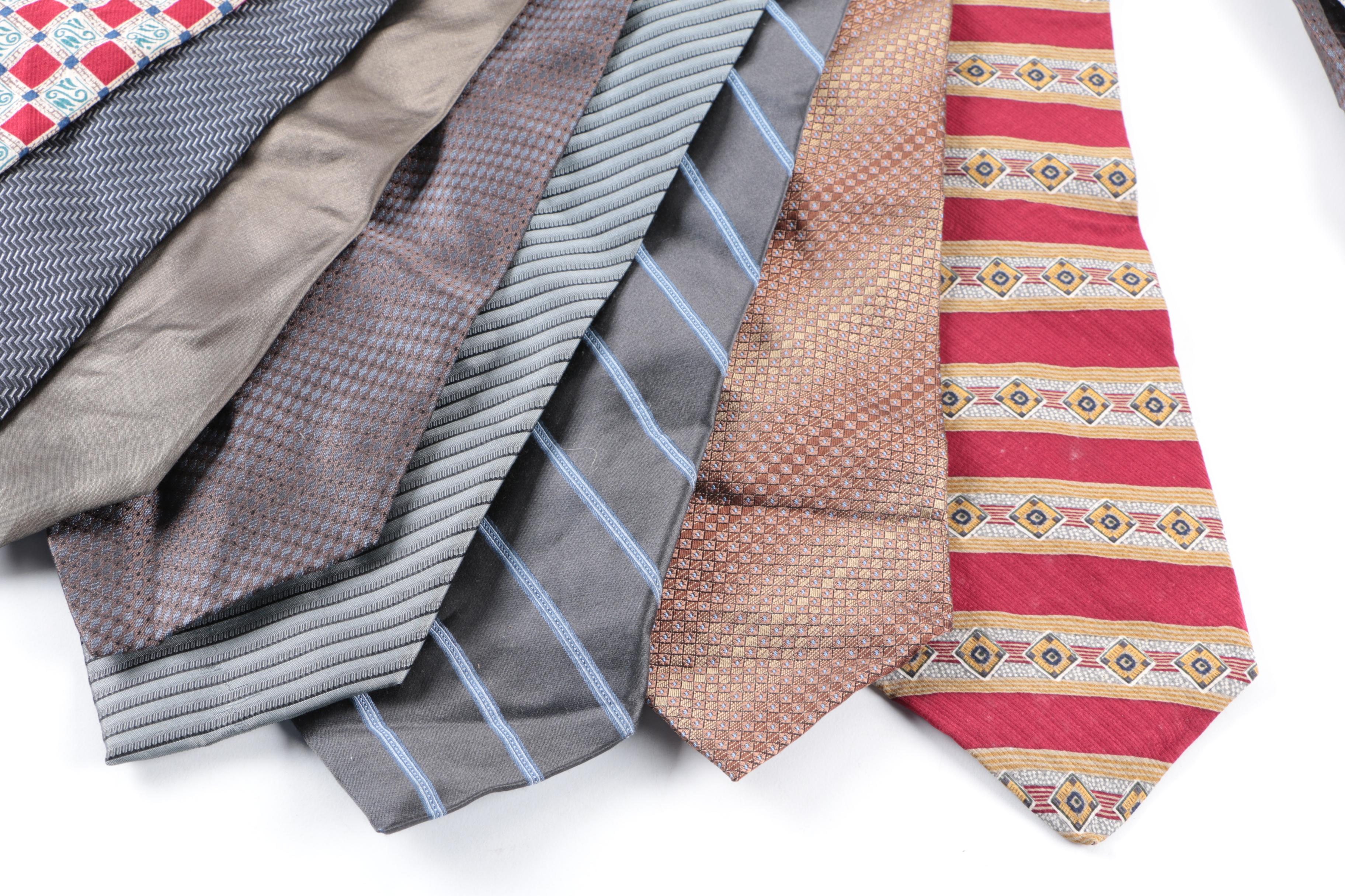 DKNY and Kenneth Cole New York Men's Silk Neckties