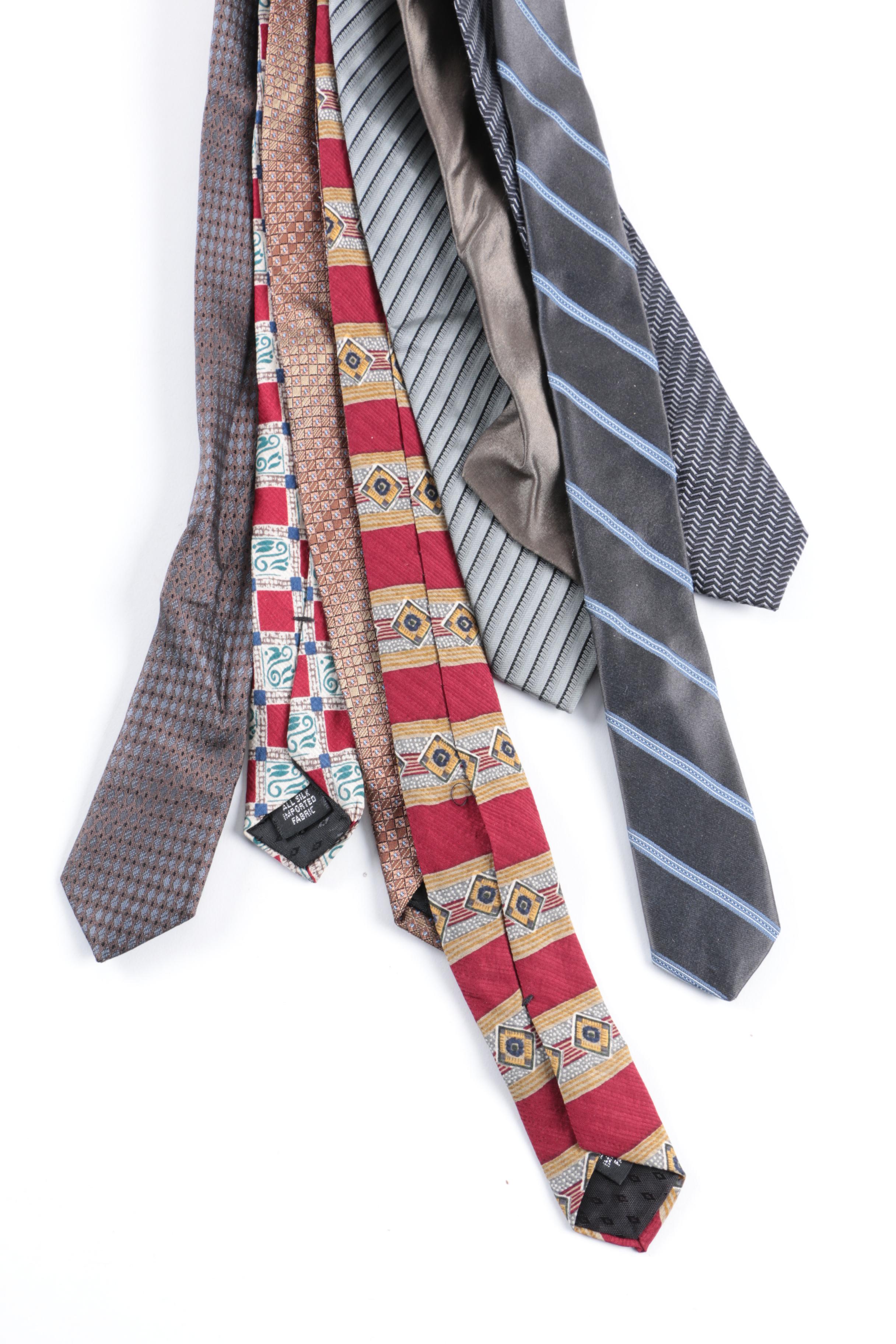 DKNY and Kenneth Cole New York Men's Silk Neckties
