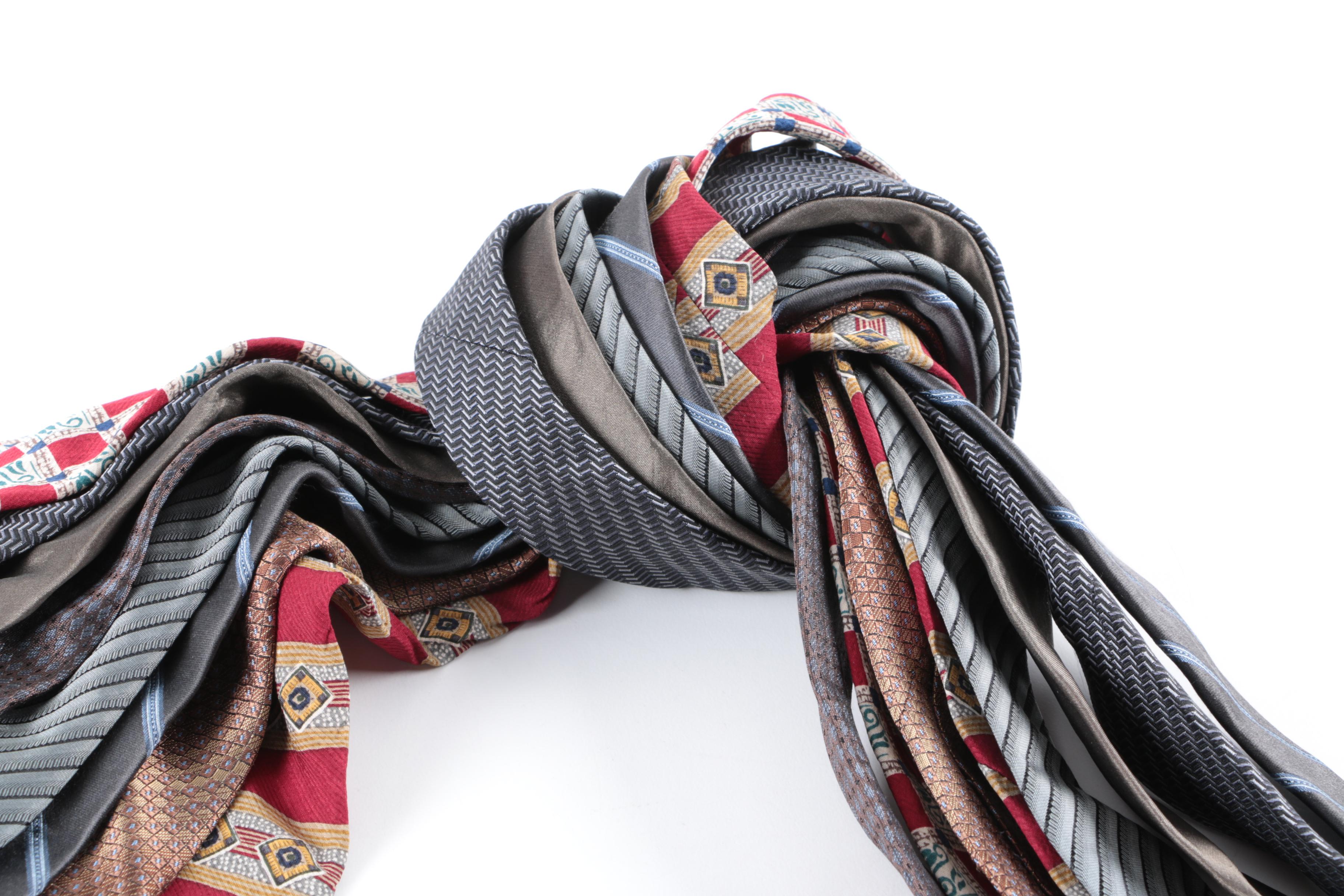 DKNY and Kenneth Cole New York Men's Silk Neckties