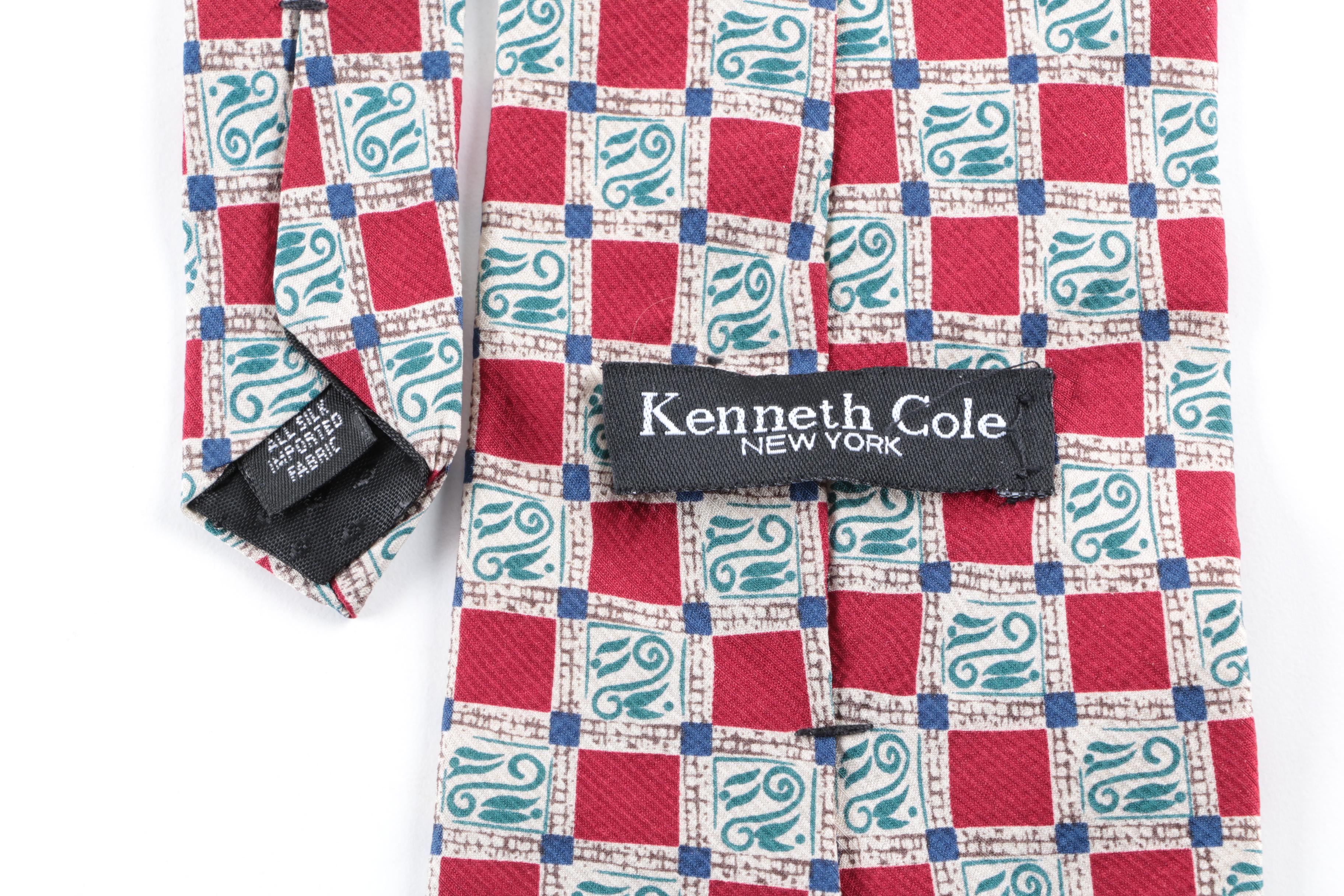DKNY and Kenneth Cole New York Men's Silk Neckties