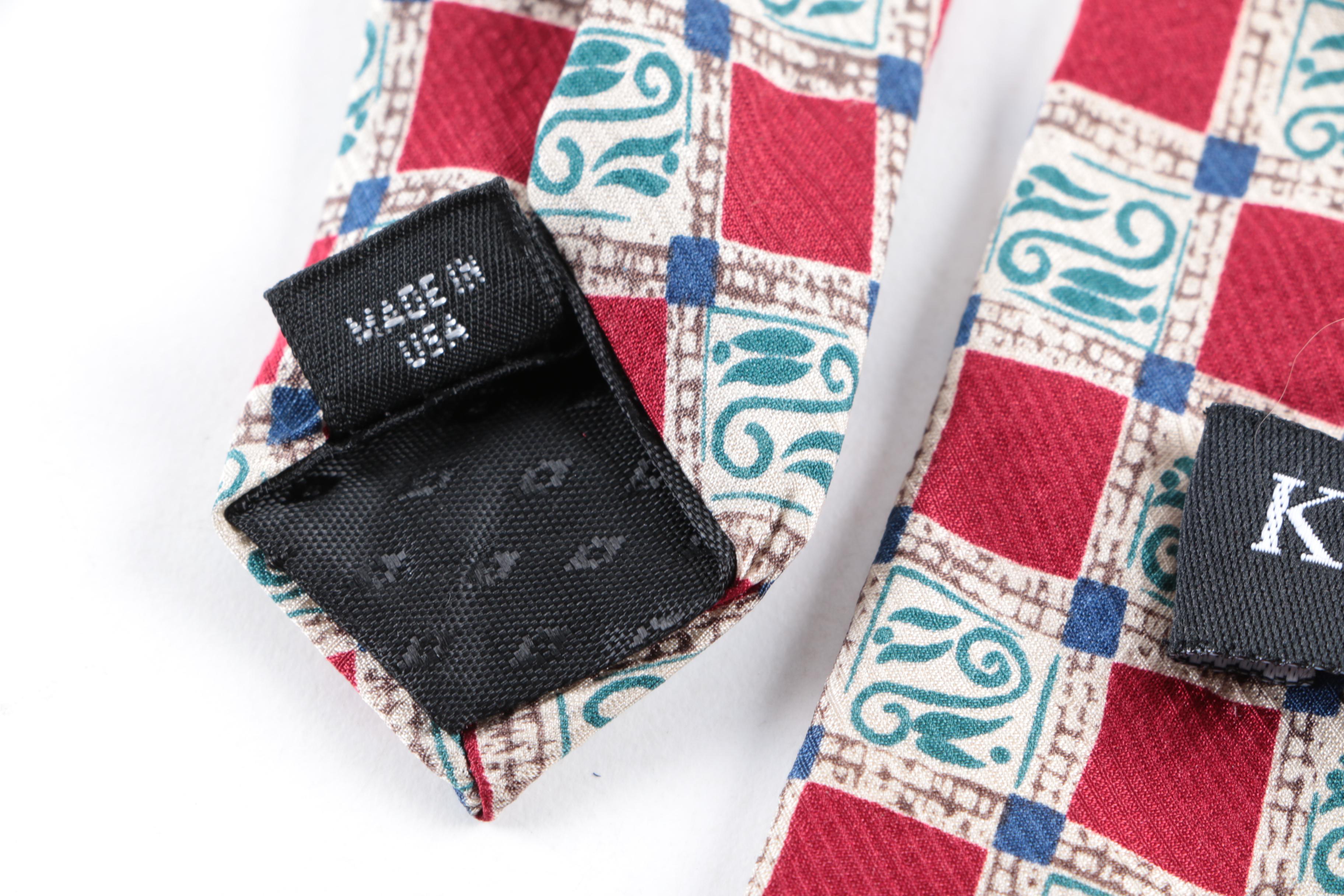 DKNY and Kenneth Cole New York Men's Silk Neckties