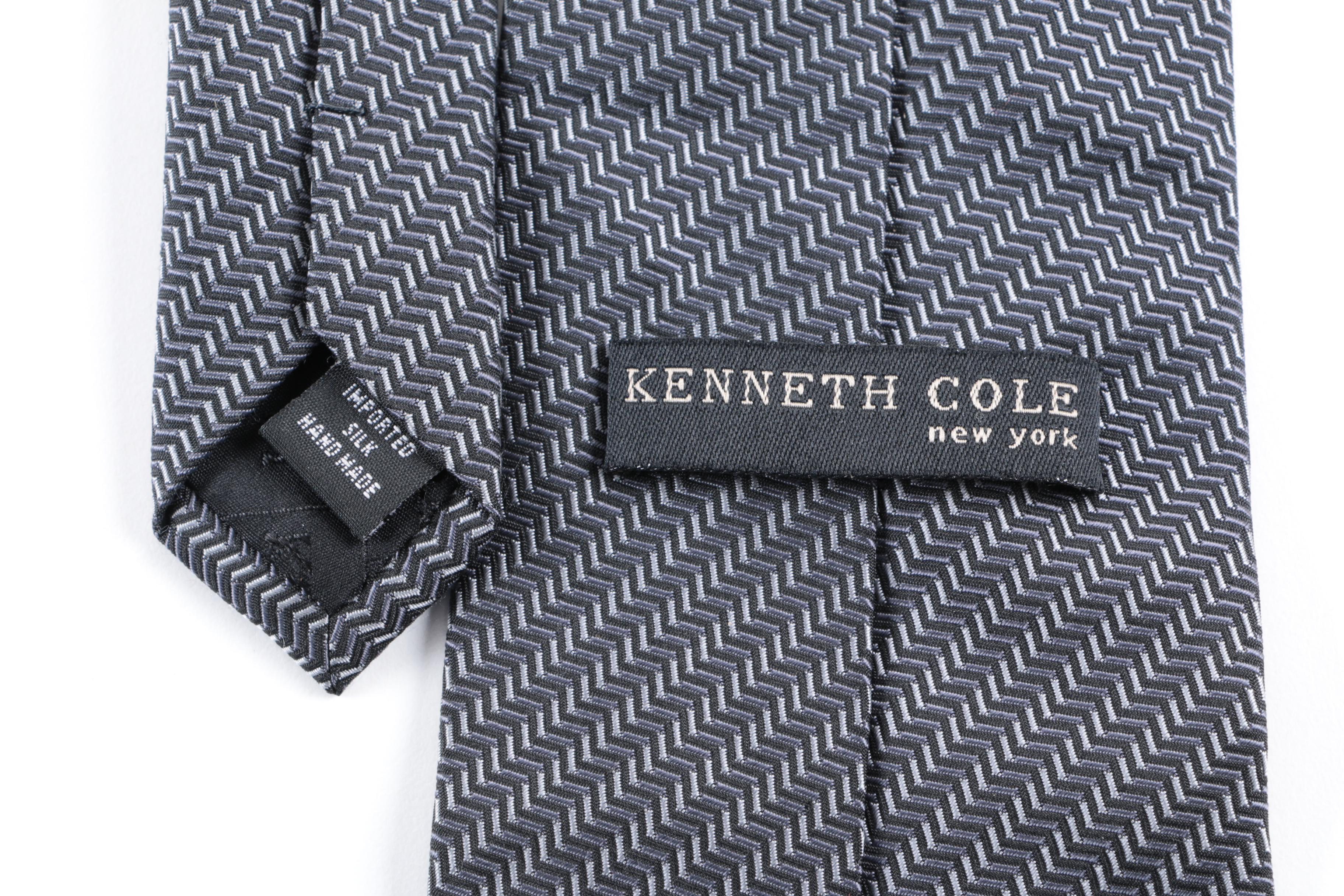 DKNY and Kenneth Cole New York Men's Silk Neckties