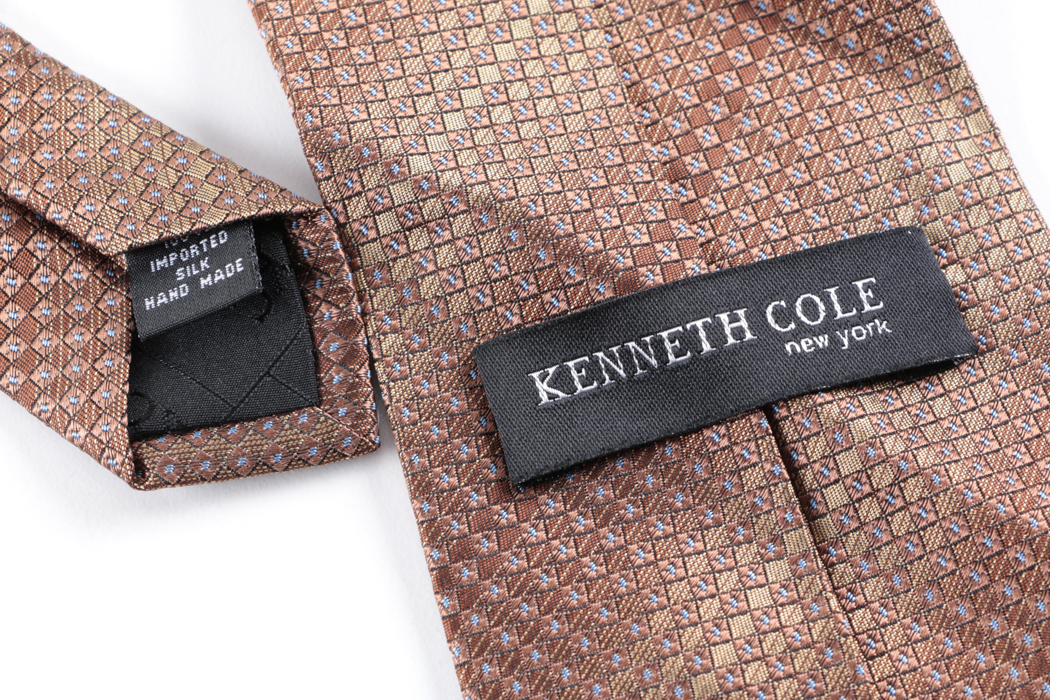 DKNY and Kenneth Cole New York Men's Silk Neckties