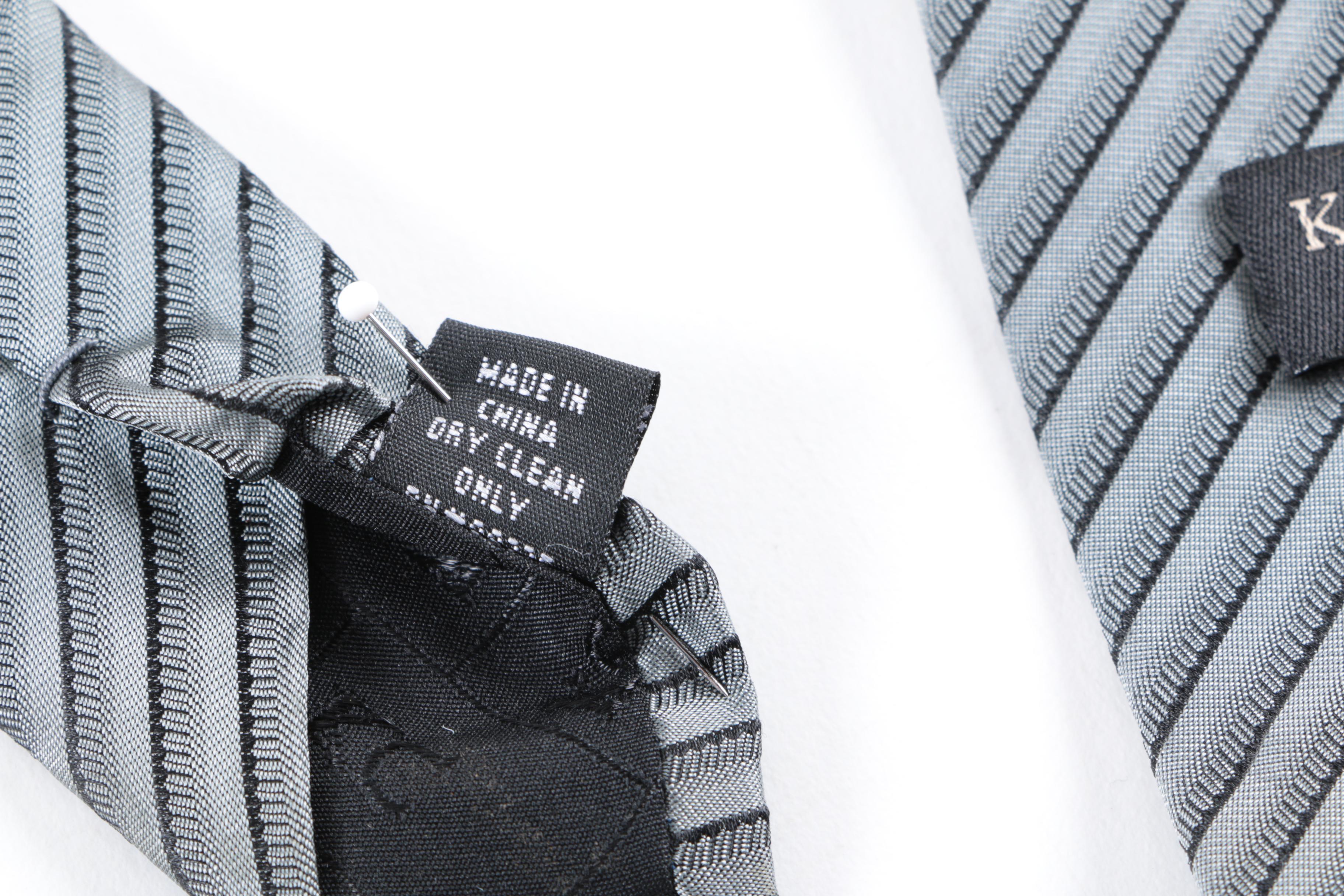 DKNY and Kenneth Cole New York Men's Silk Neckties