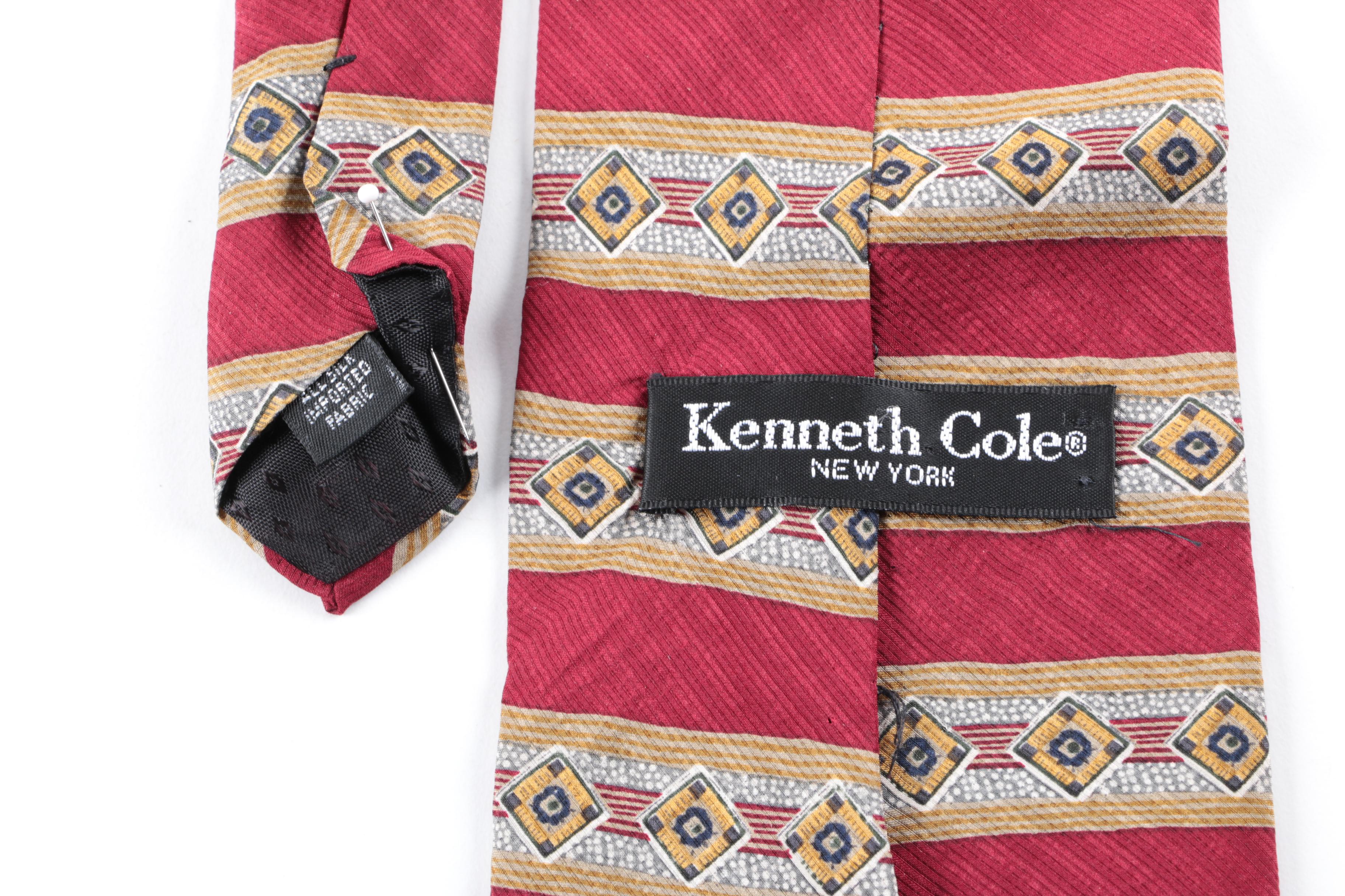 DKNY and Kenneth Cole New York Men's Silk Neckties