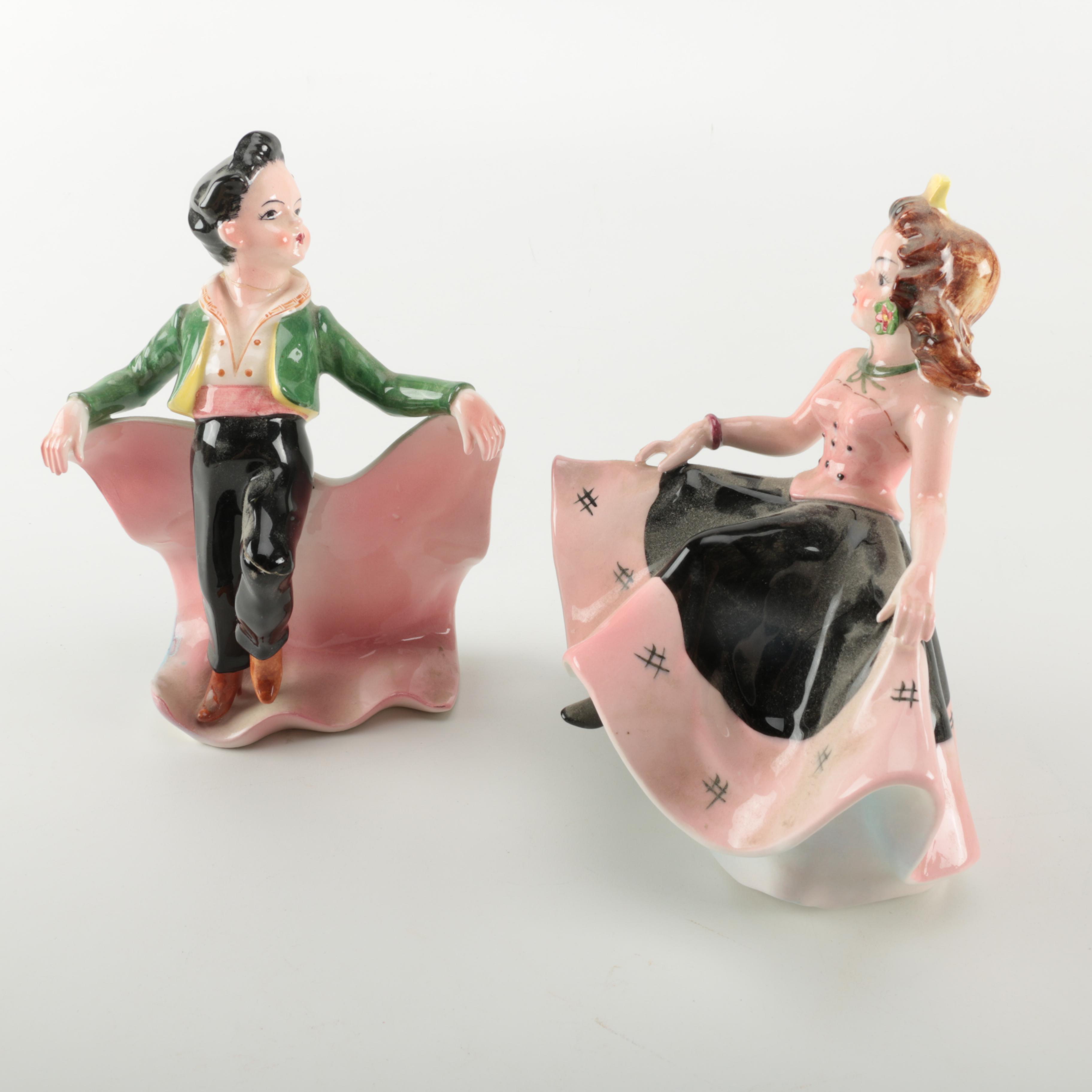 Vintage Porcelain Dancer Figurines