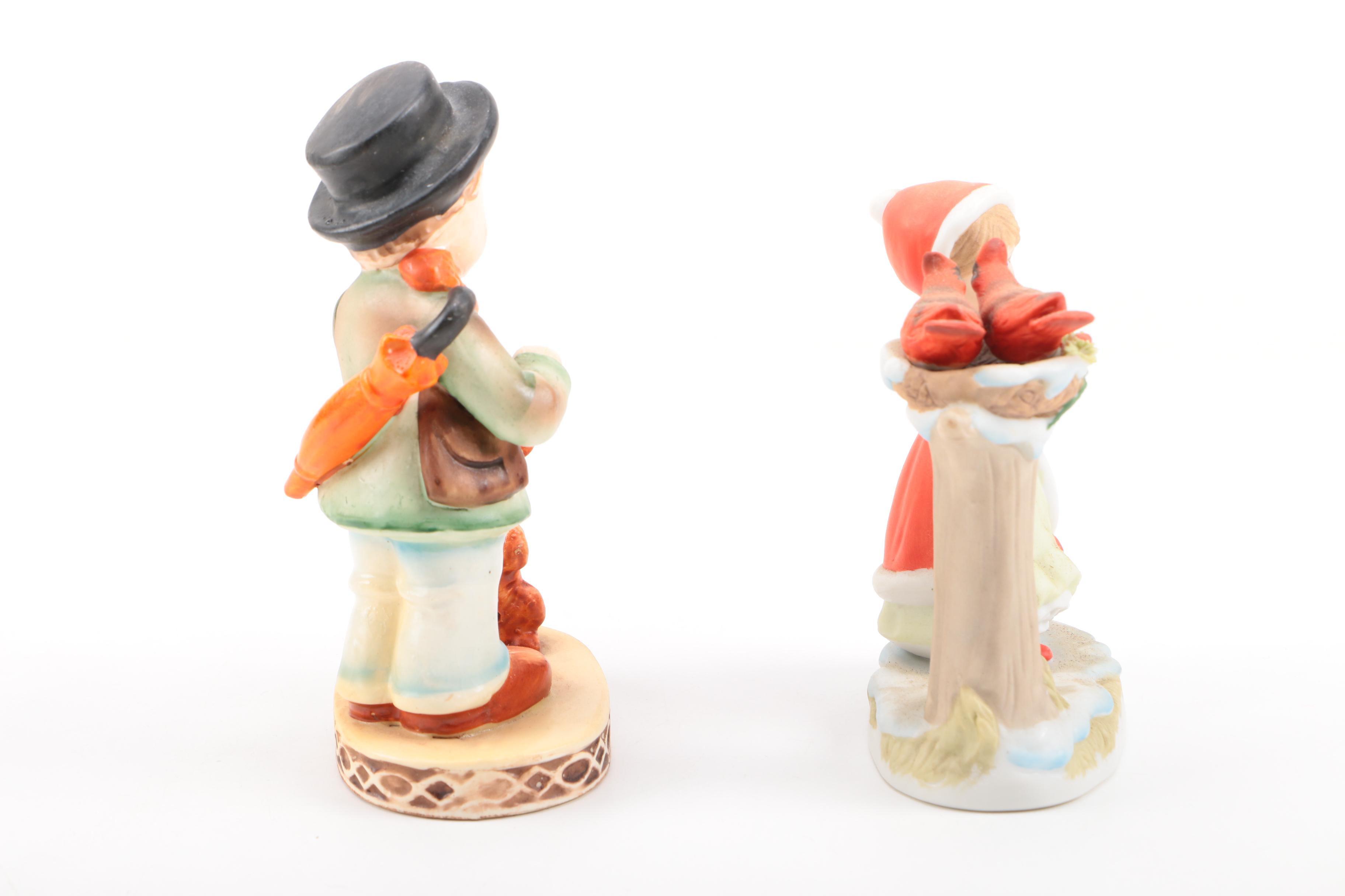 Porcelain Children Figurines Featuring Lefton