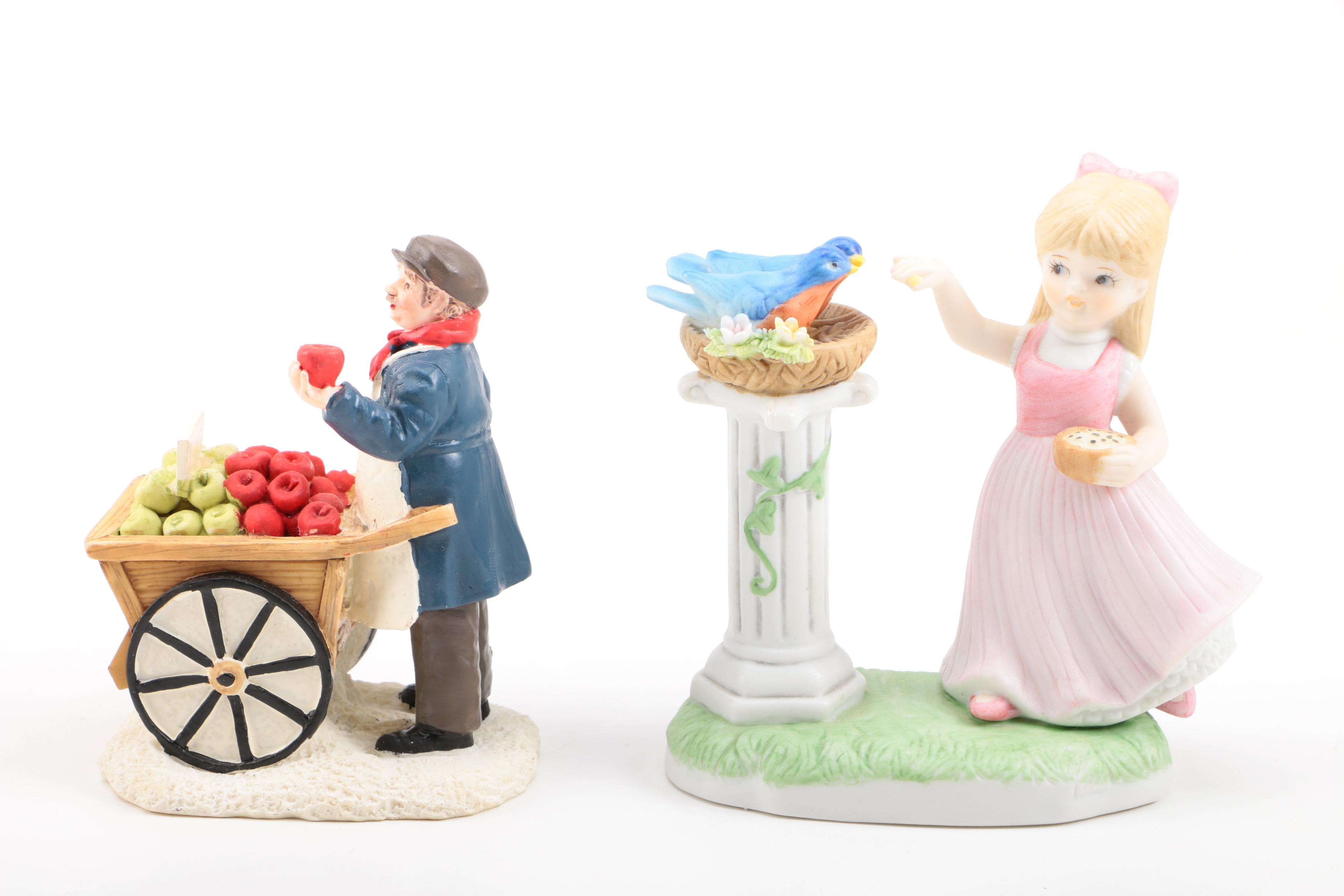Porcelain Children Figurines Featuring Lefton