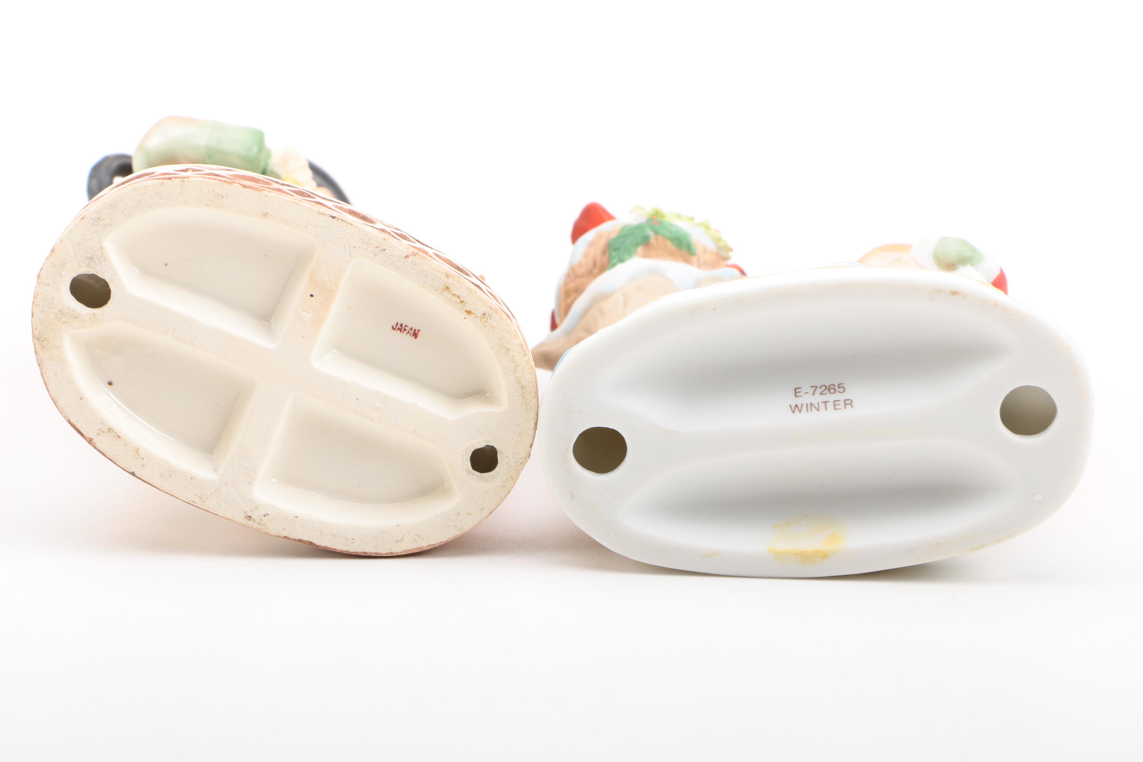 Porcelain Children Figurines Featuring Lefton