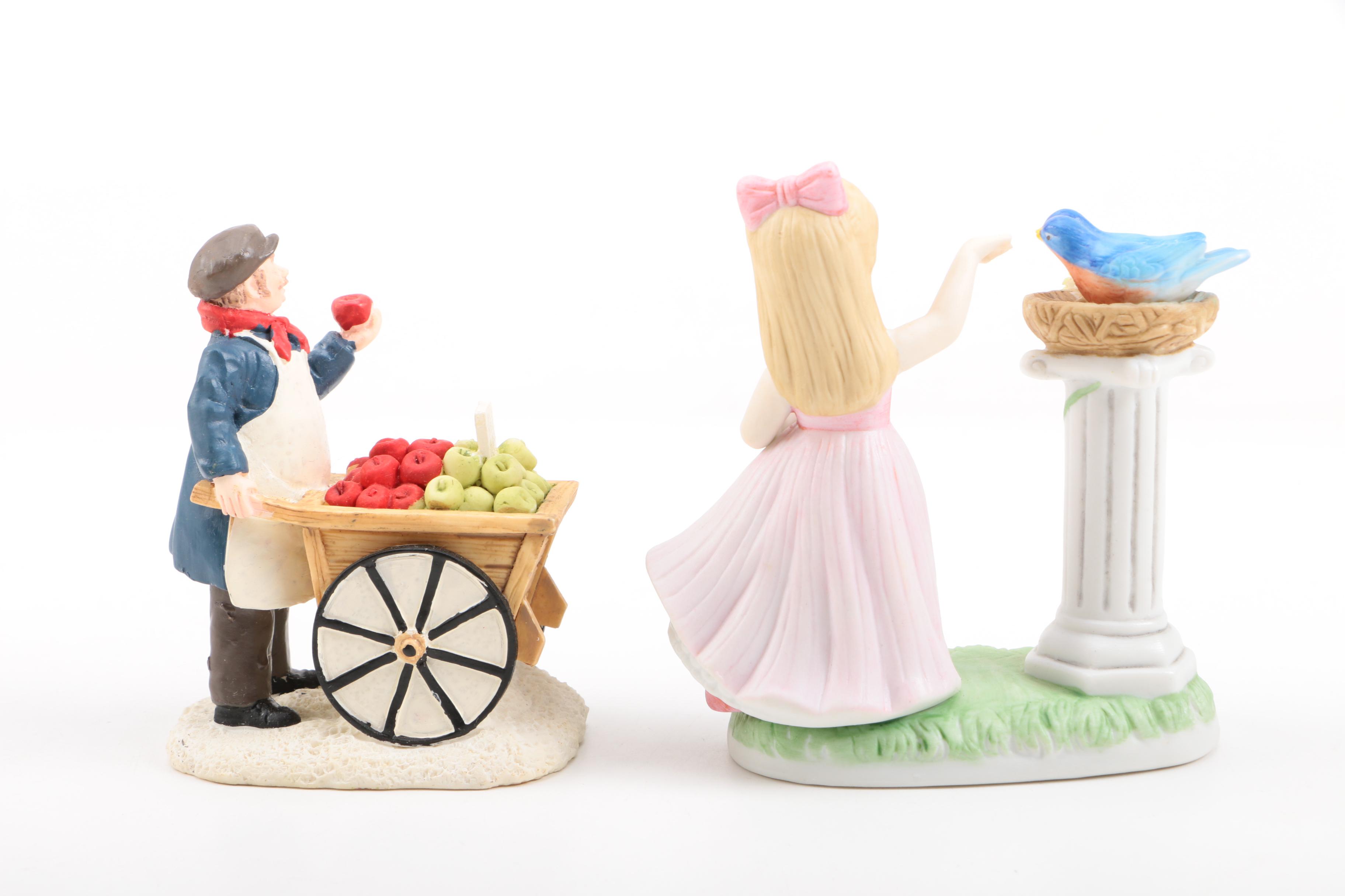 Porcelain Children Figurines Featuring Lefton