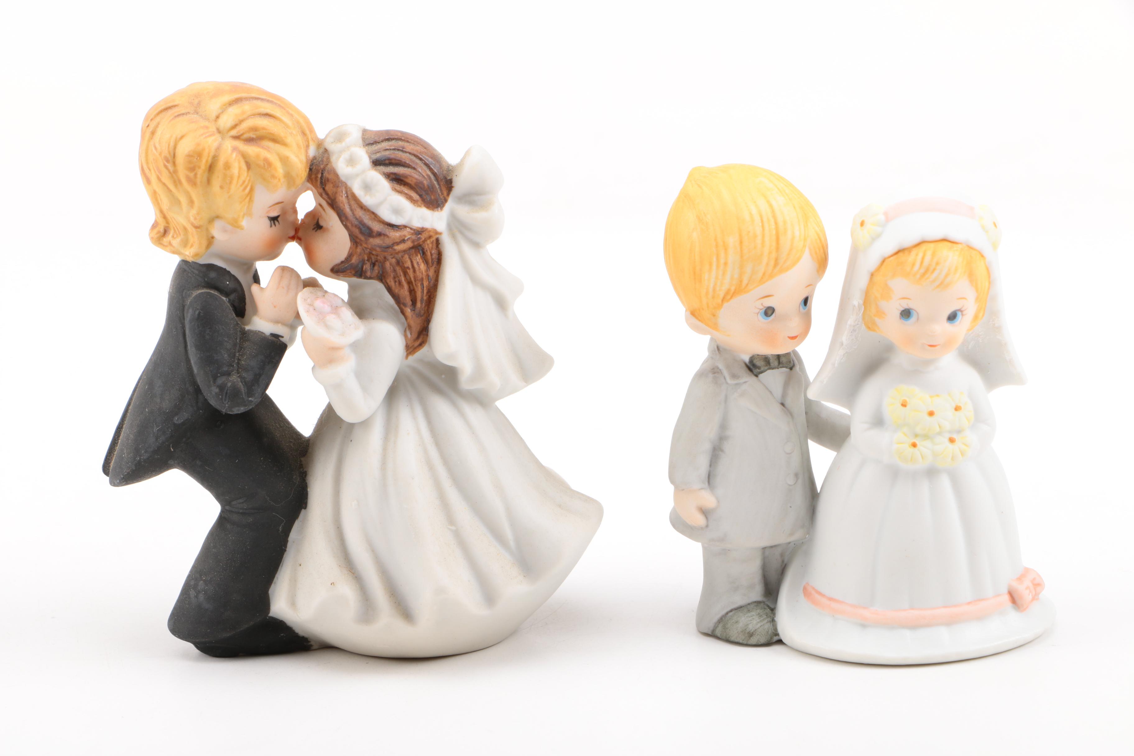 Porcelain Children Figurines Featuring Lefton
