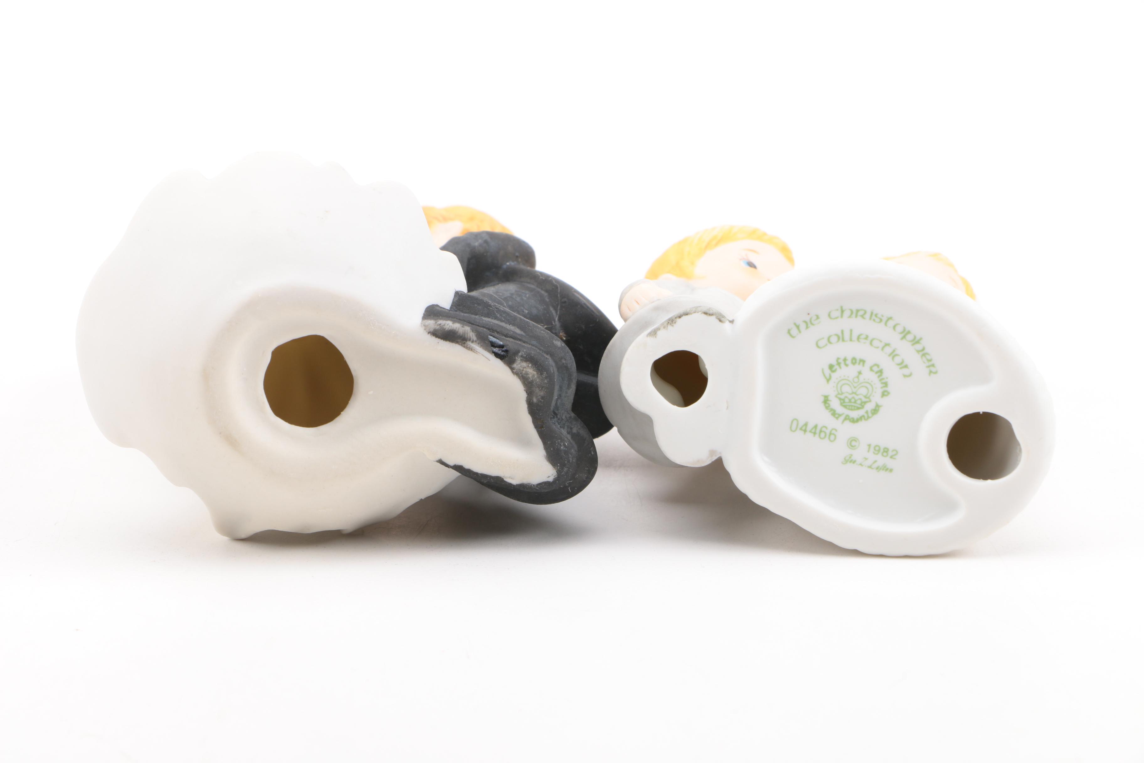 Porcelain Children Figurines Featuring Lefton