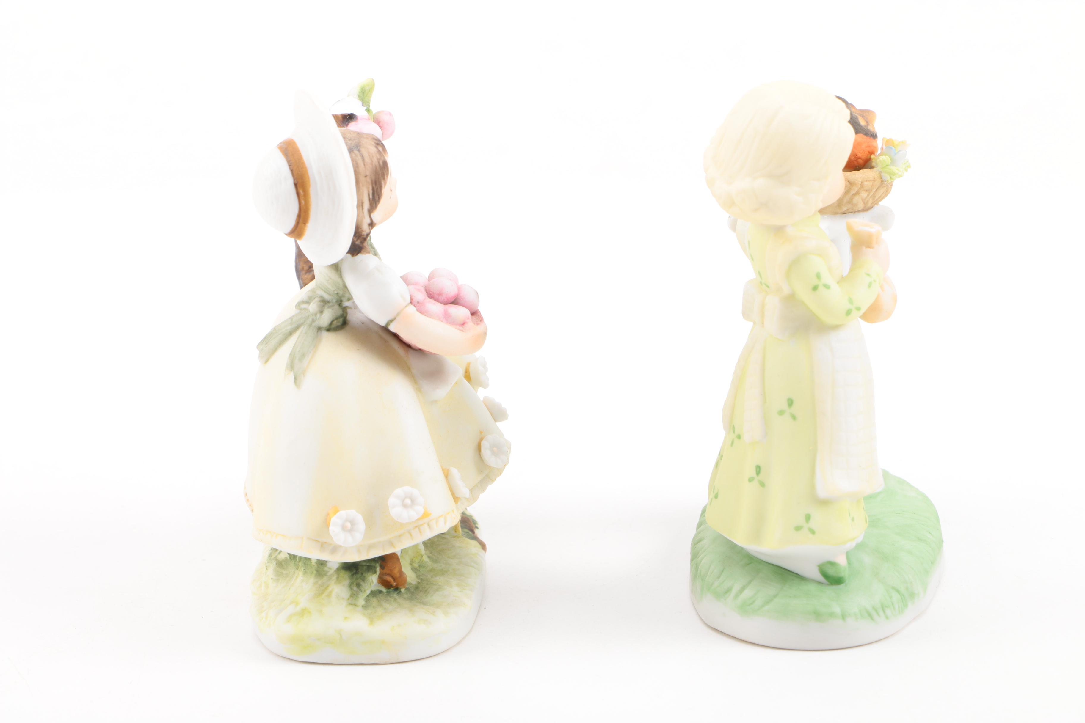 Porcelain Children Figurines Featuring Lefton