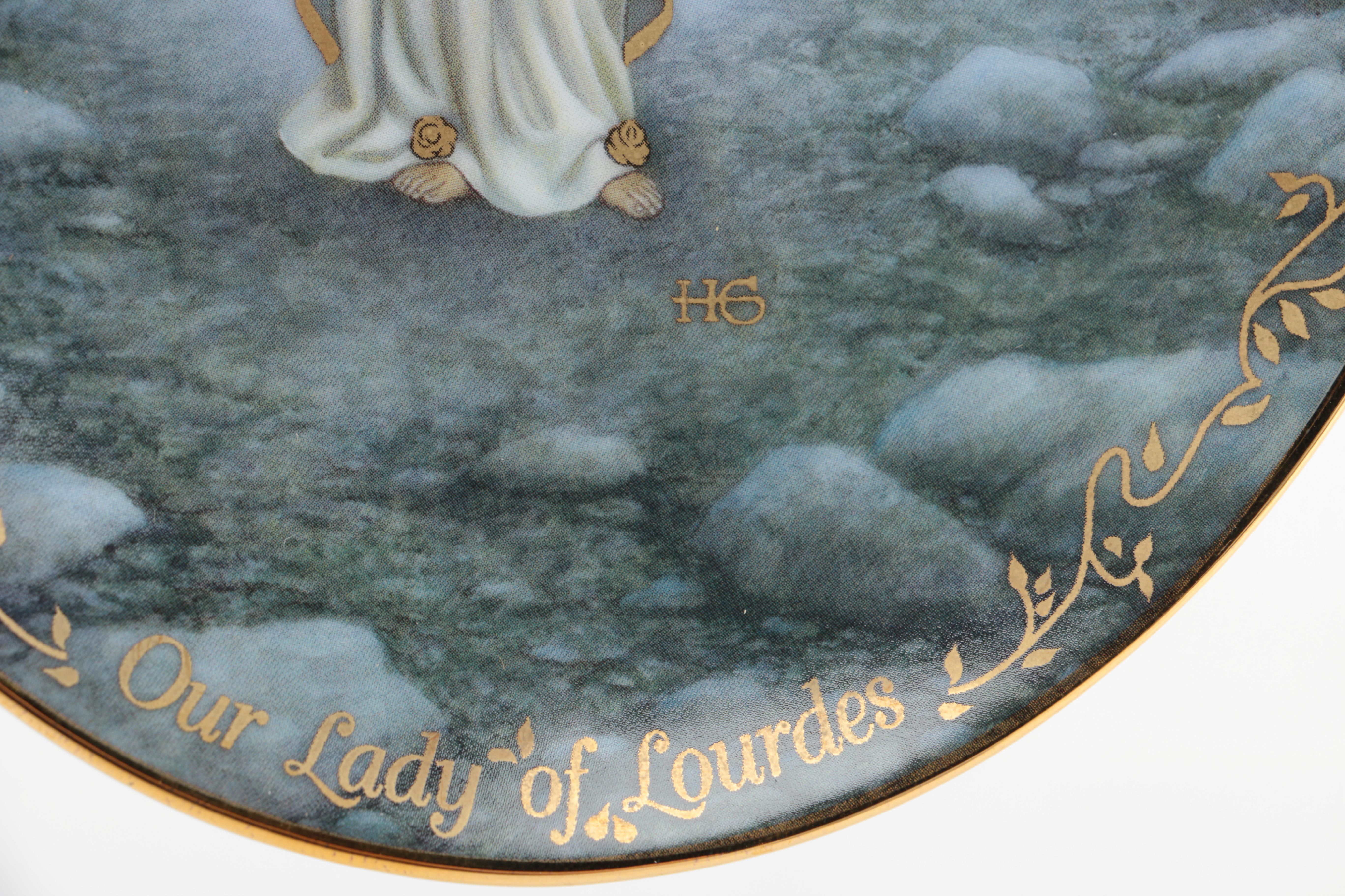 Collection of Christian Decorative Plates and Music Box