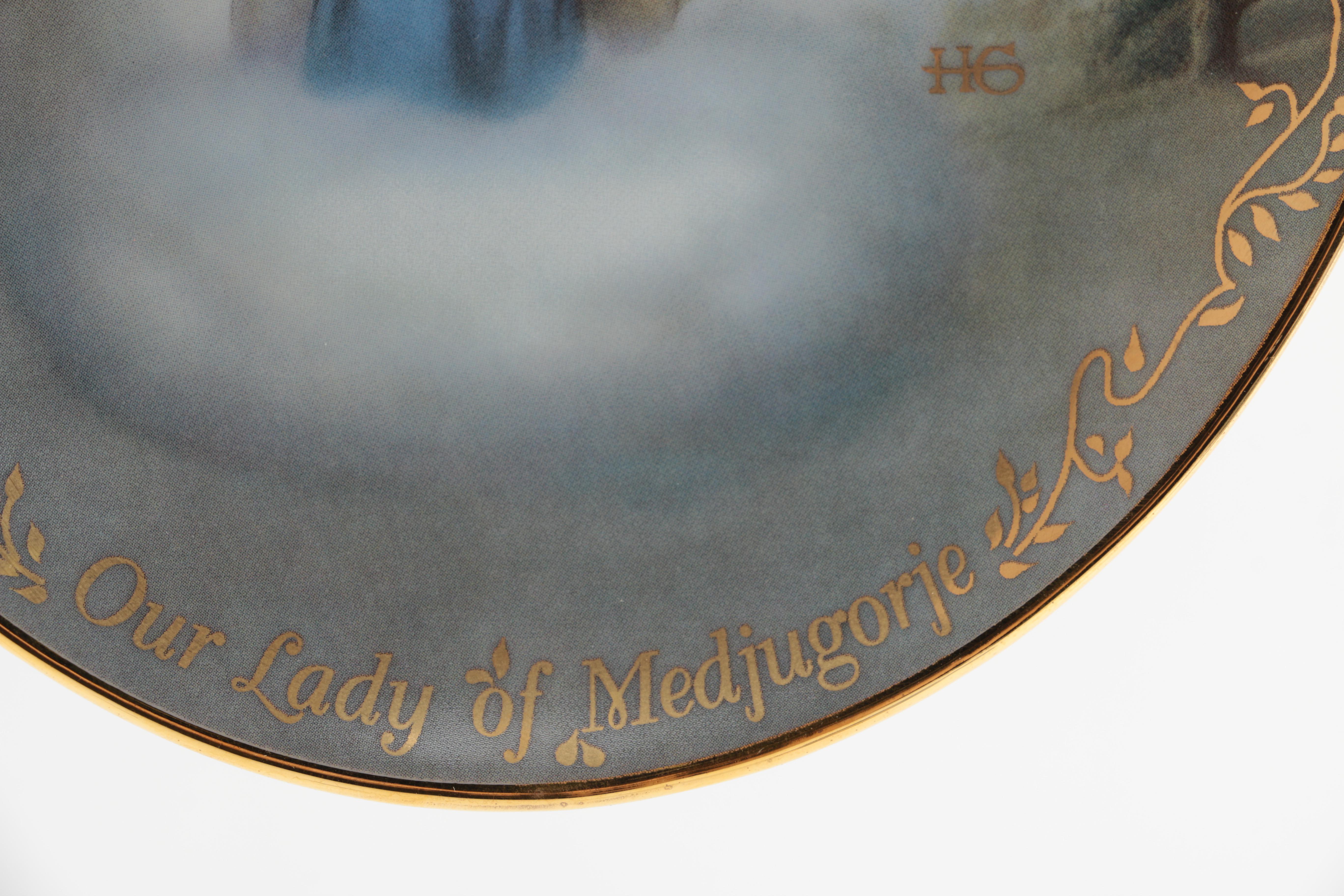 Collection of Christian Decorative Plates and Music Box