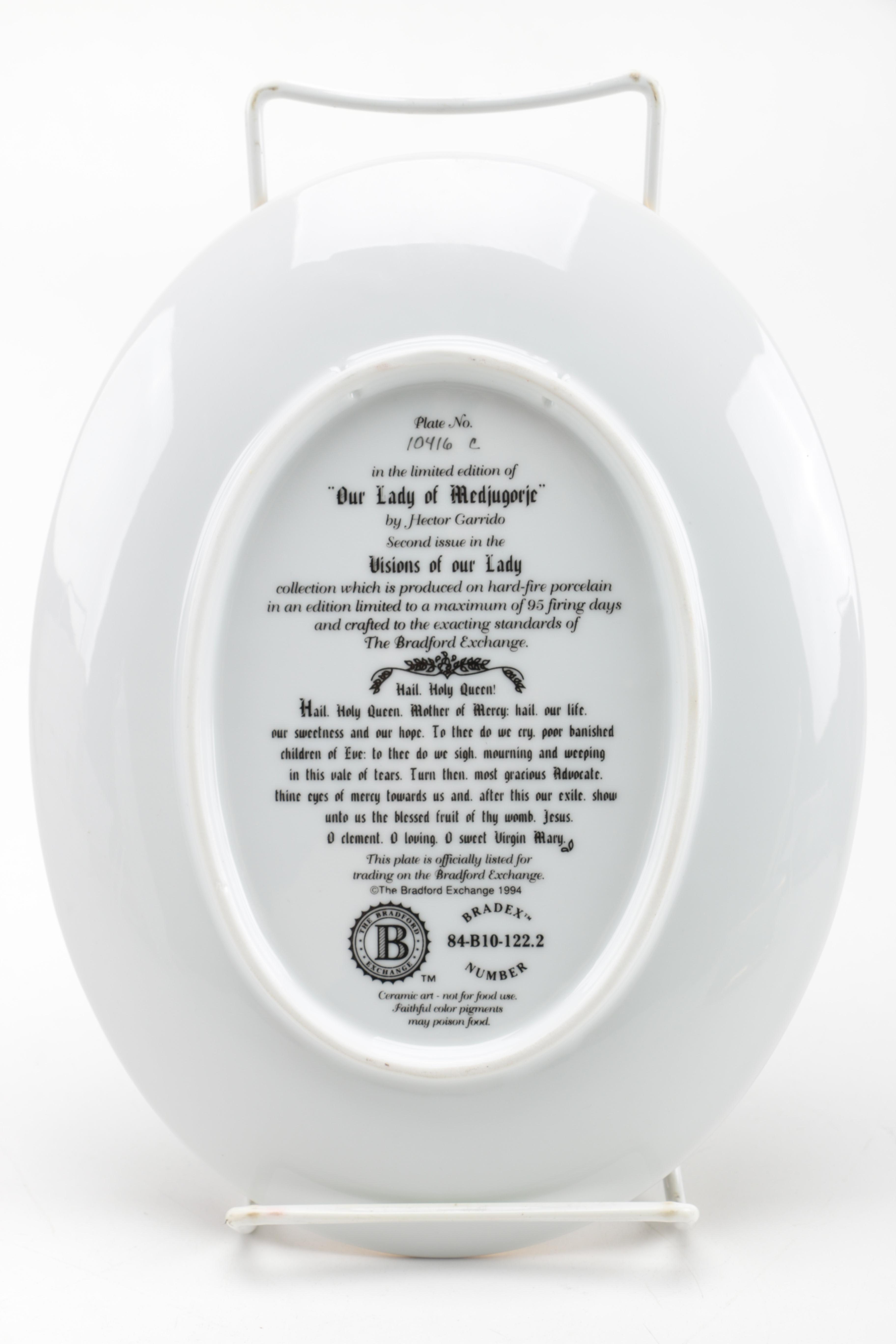 Collection of Christian Decorative Plates and Music Box