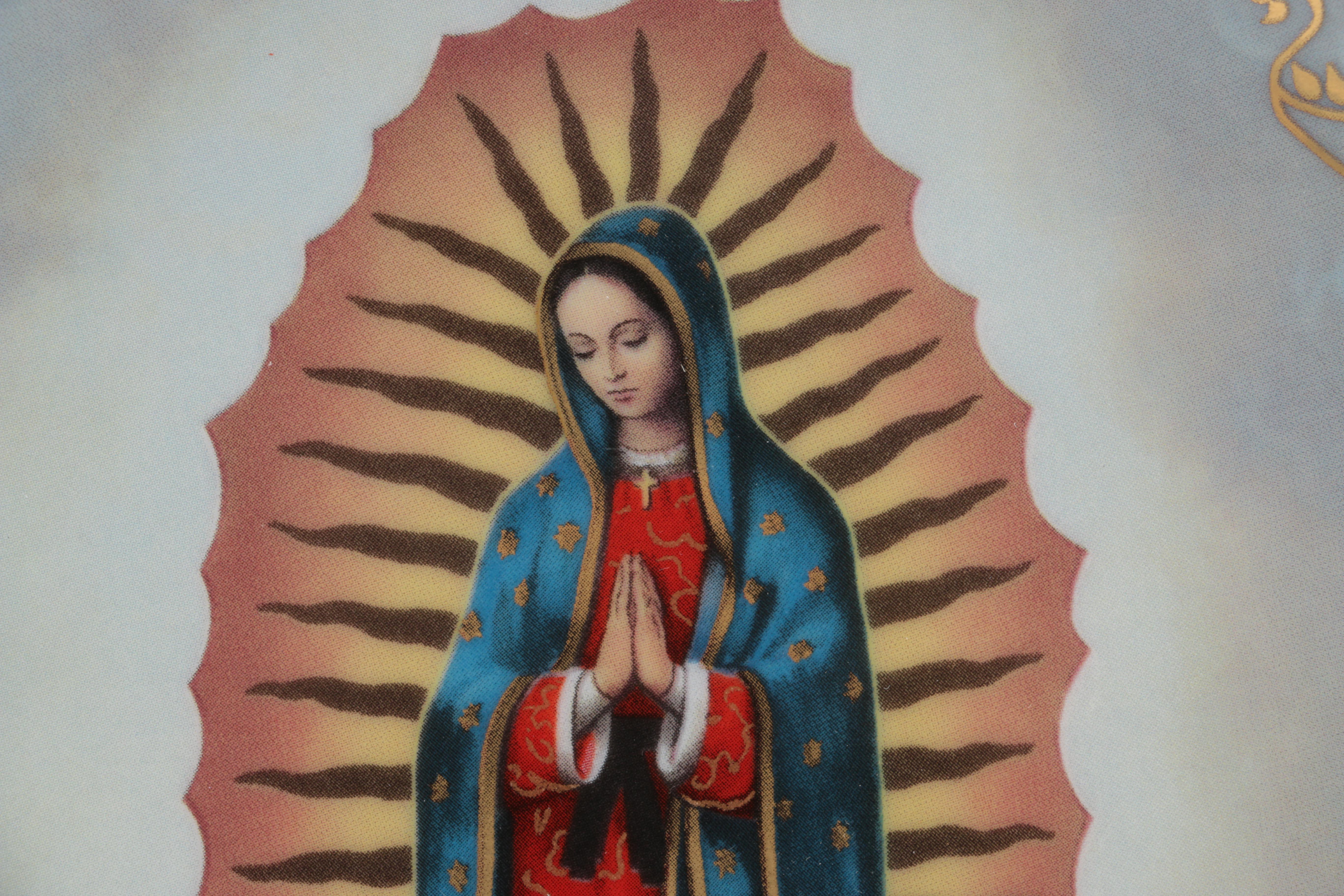 Collection of Christian Decorative Plates and Music Box