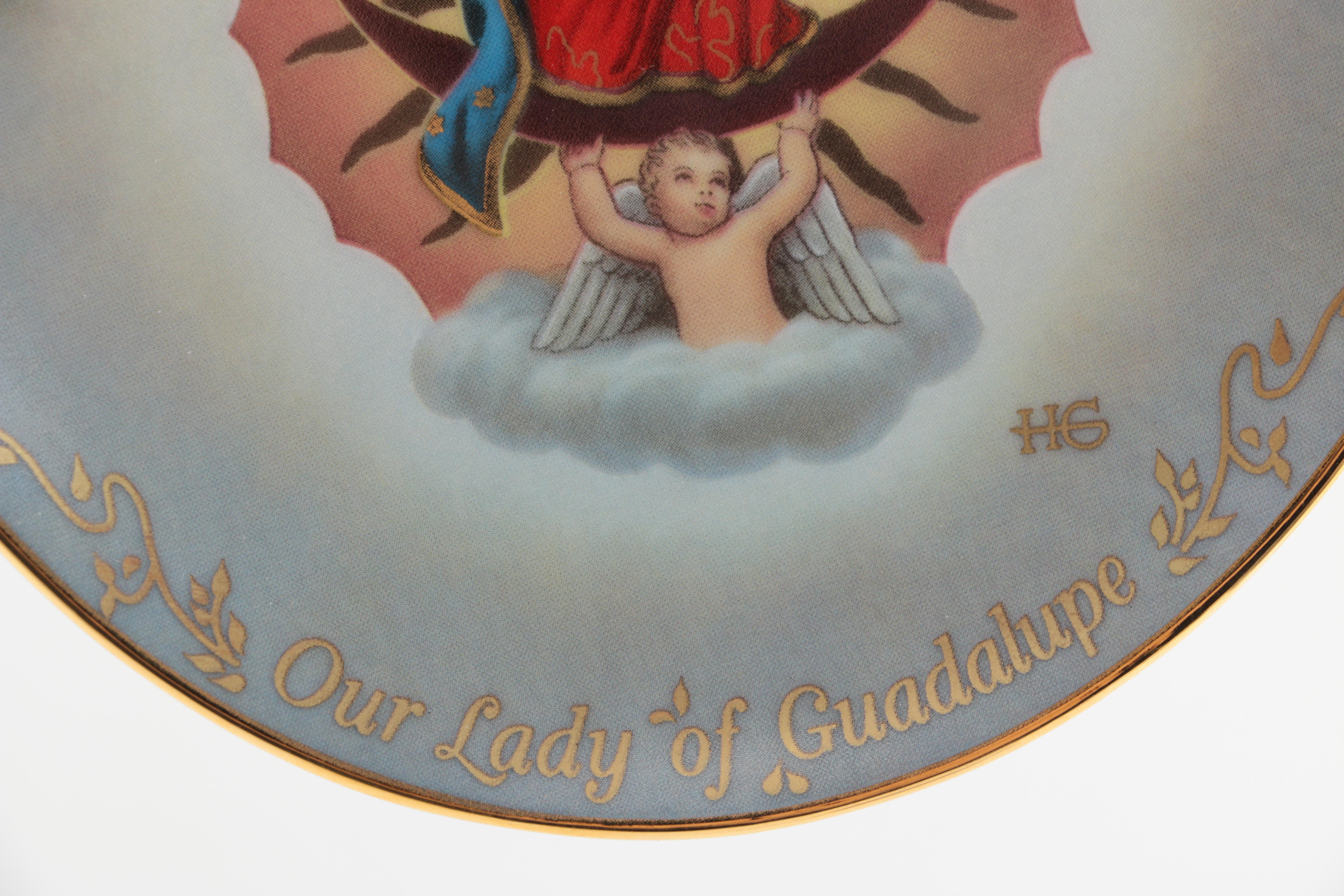Collection of Christian Decorative Plates and Music Box
