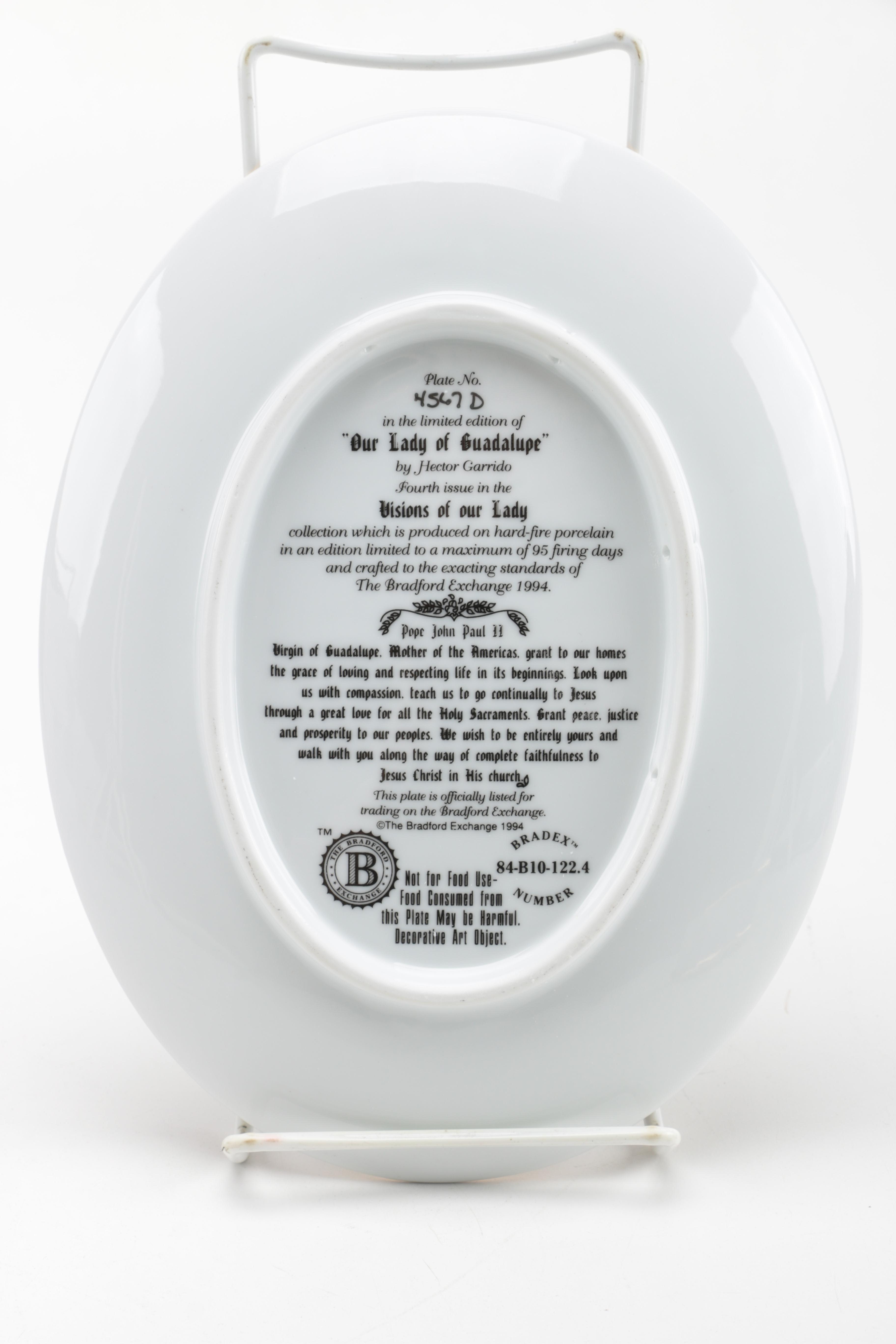 Collection of Christian Decorative Plates and Music Box