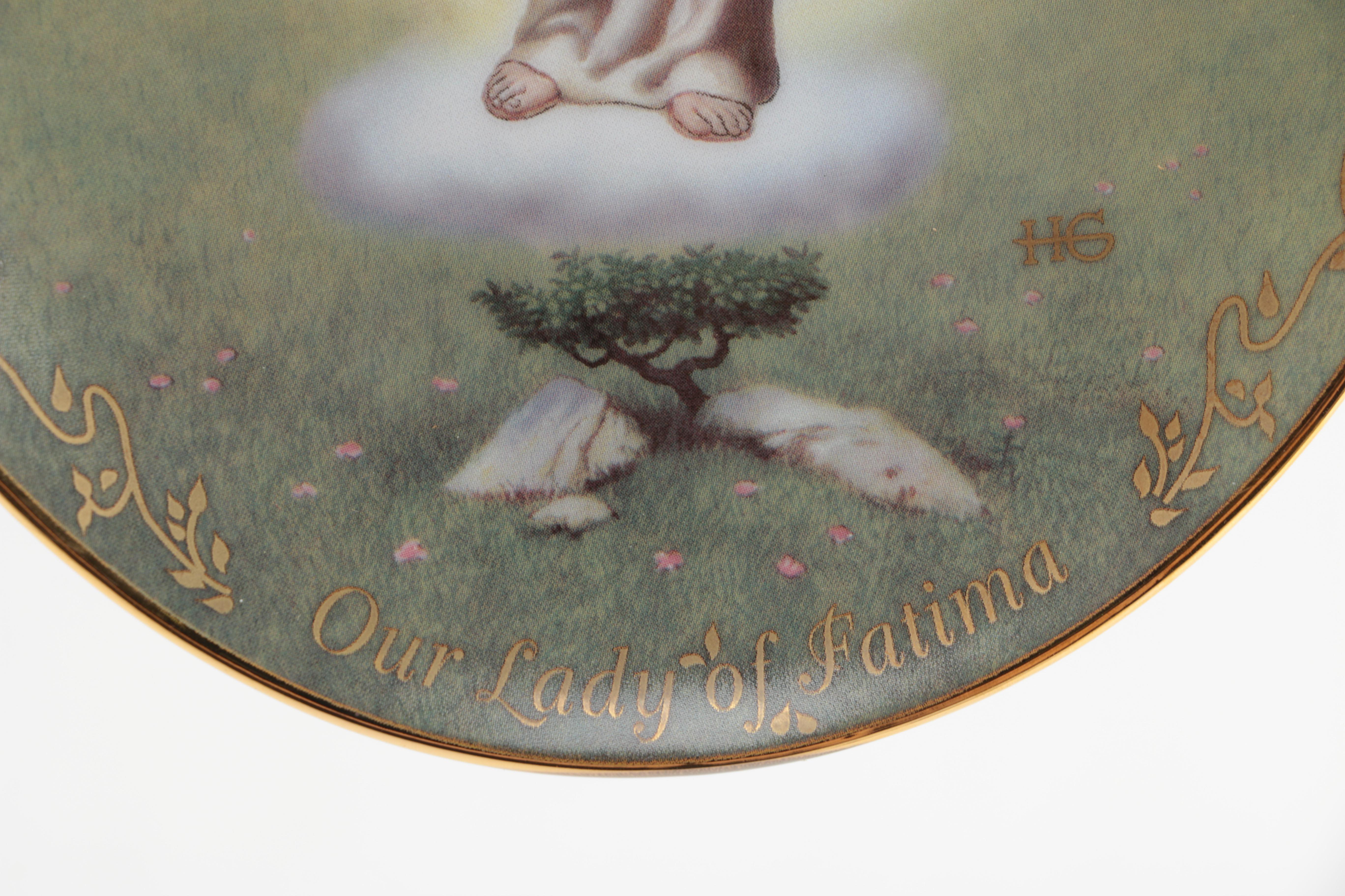 Collection of Christian Decorative Plates and Music Box