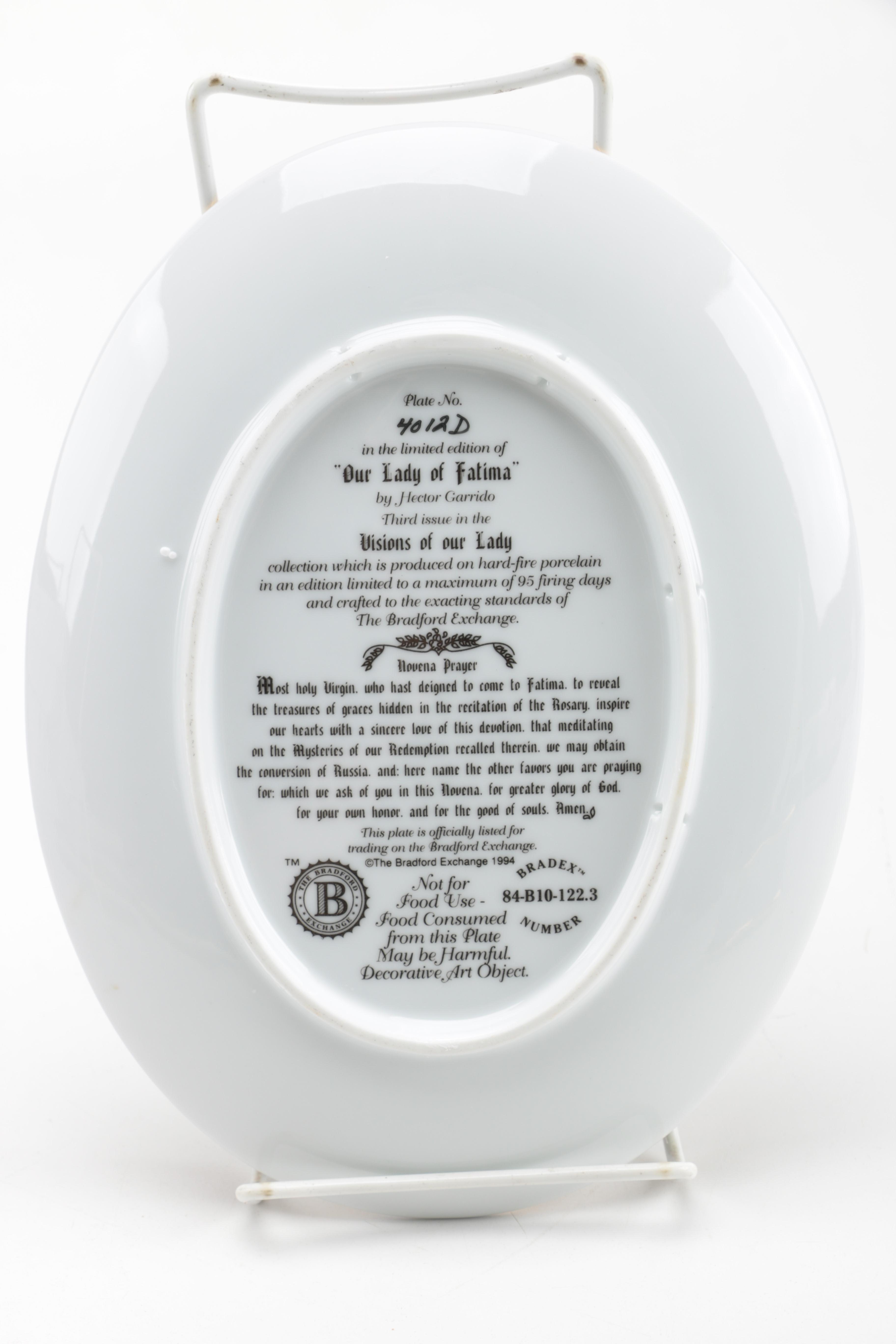 Collection of Christian Decorative Plates and Music Box